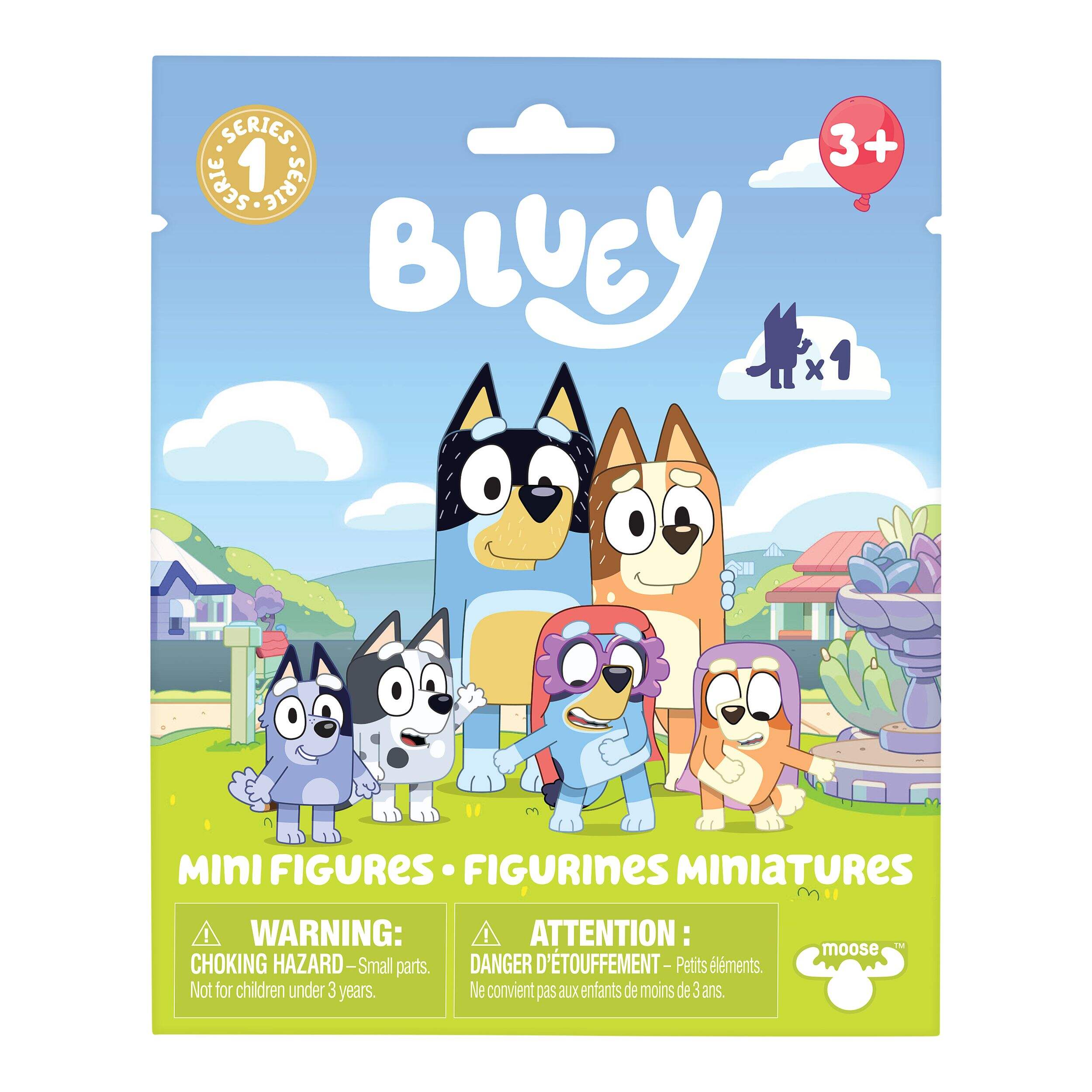 Bluey Collectible Mini Figures, Assorted Front_Flat
