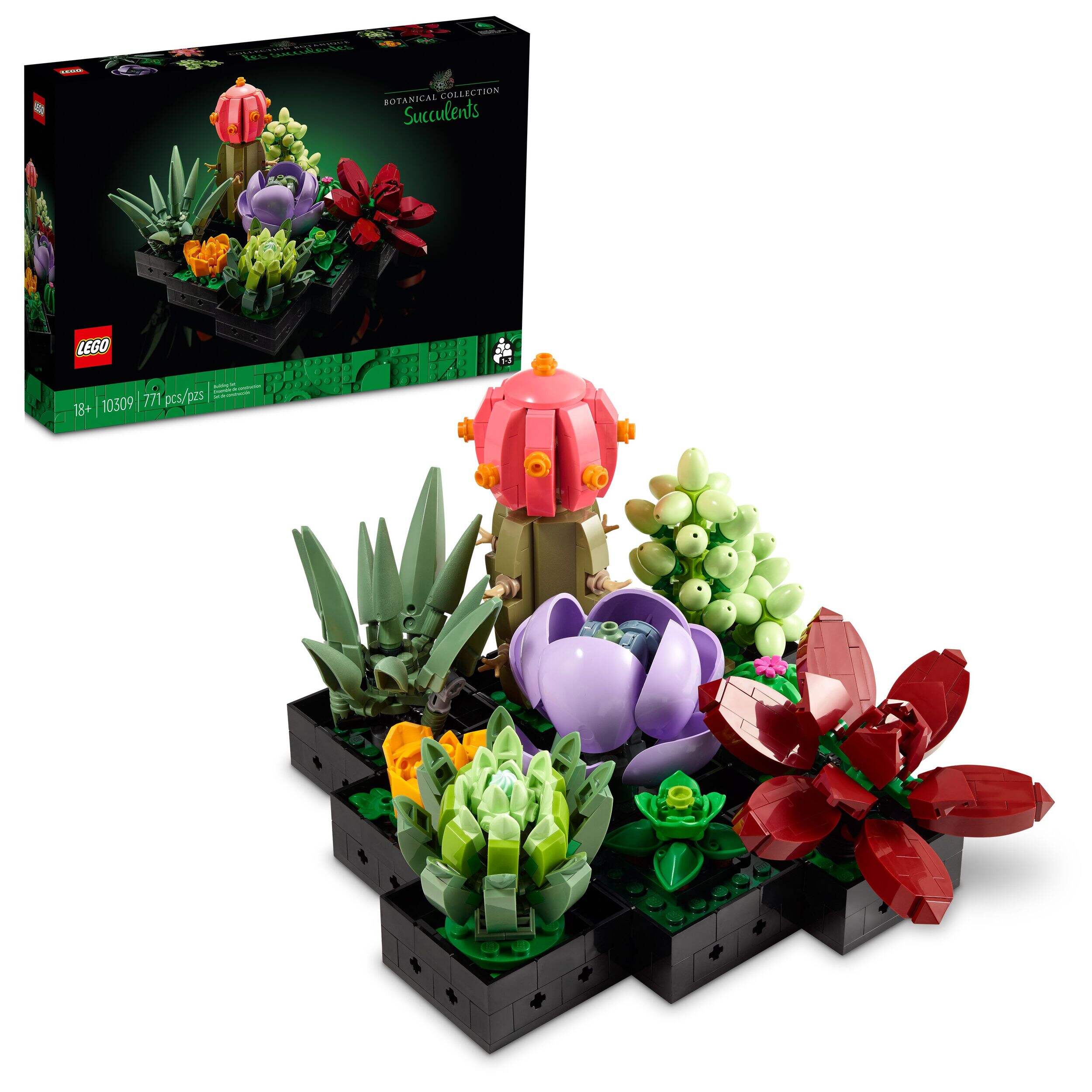 LEGO® The Botanical Collection Succulents Building Set – 10309, 771-pcs, Ages 18+ Composite_or_Mixed