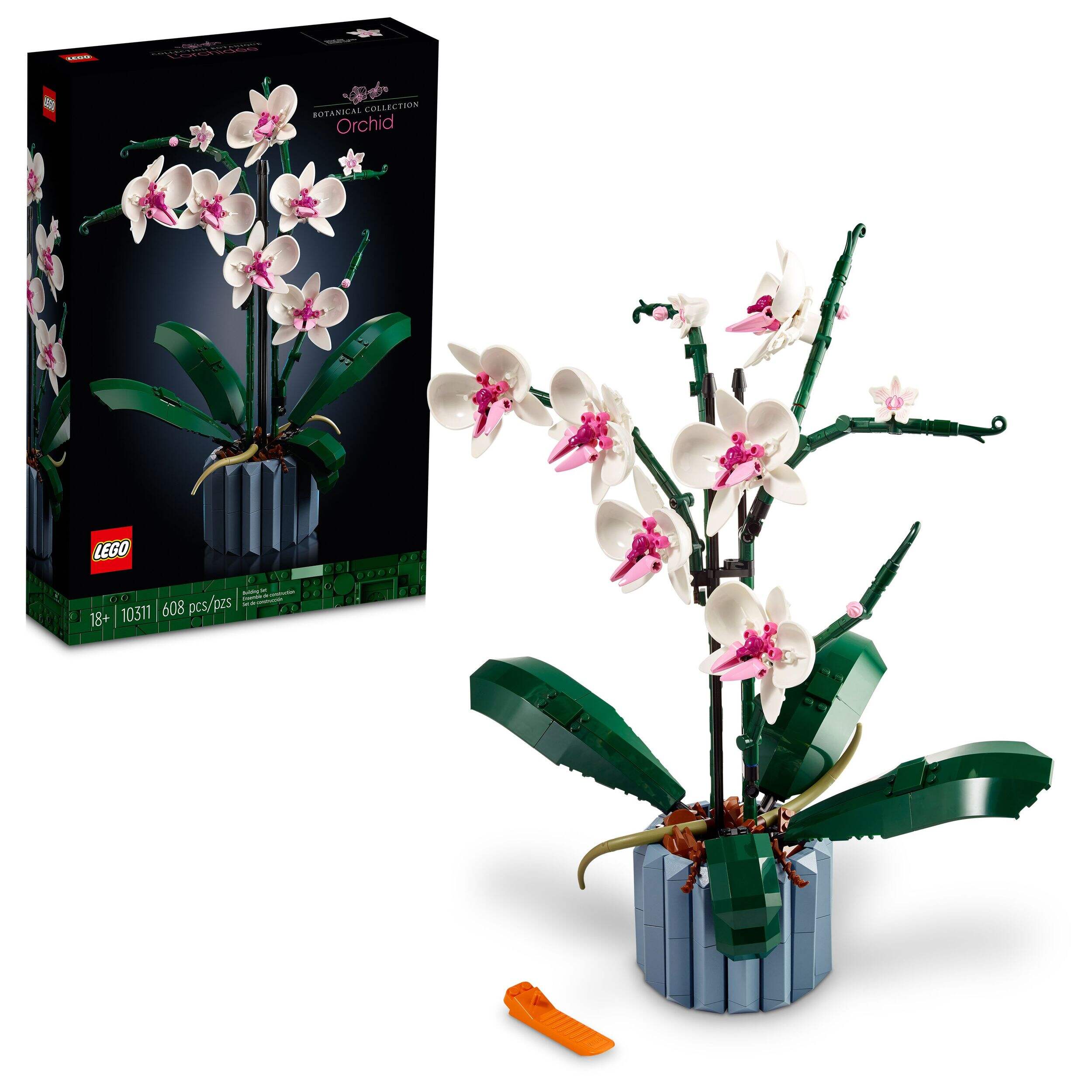 LEGO® The Botanical Collection Orchid Building Set - 10311, 608-pcs, Ages 18+ Composite_or_Mixed