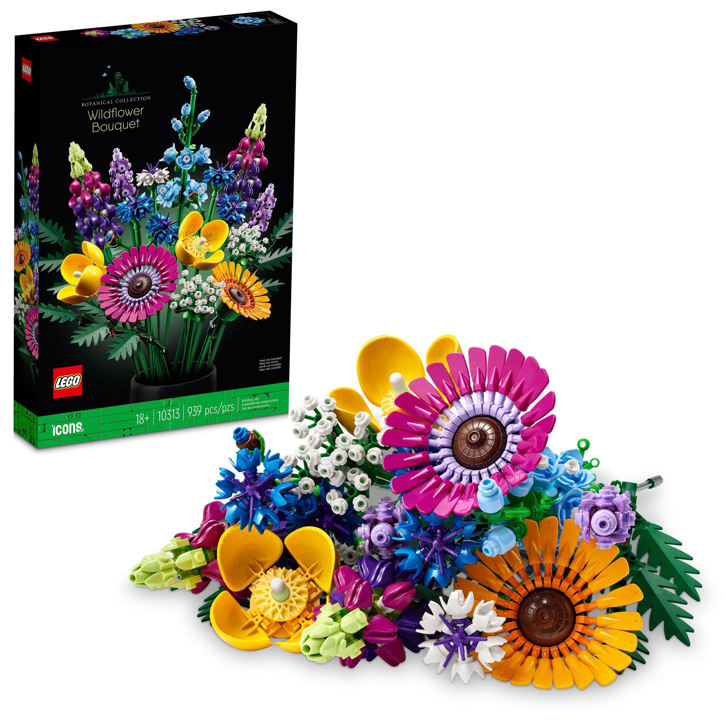 wild flower LEGO® The Botanical Collection Wildflower Bouquet Building Set