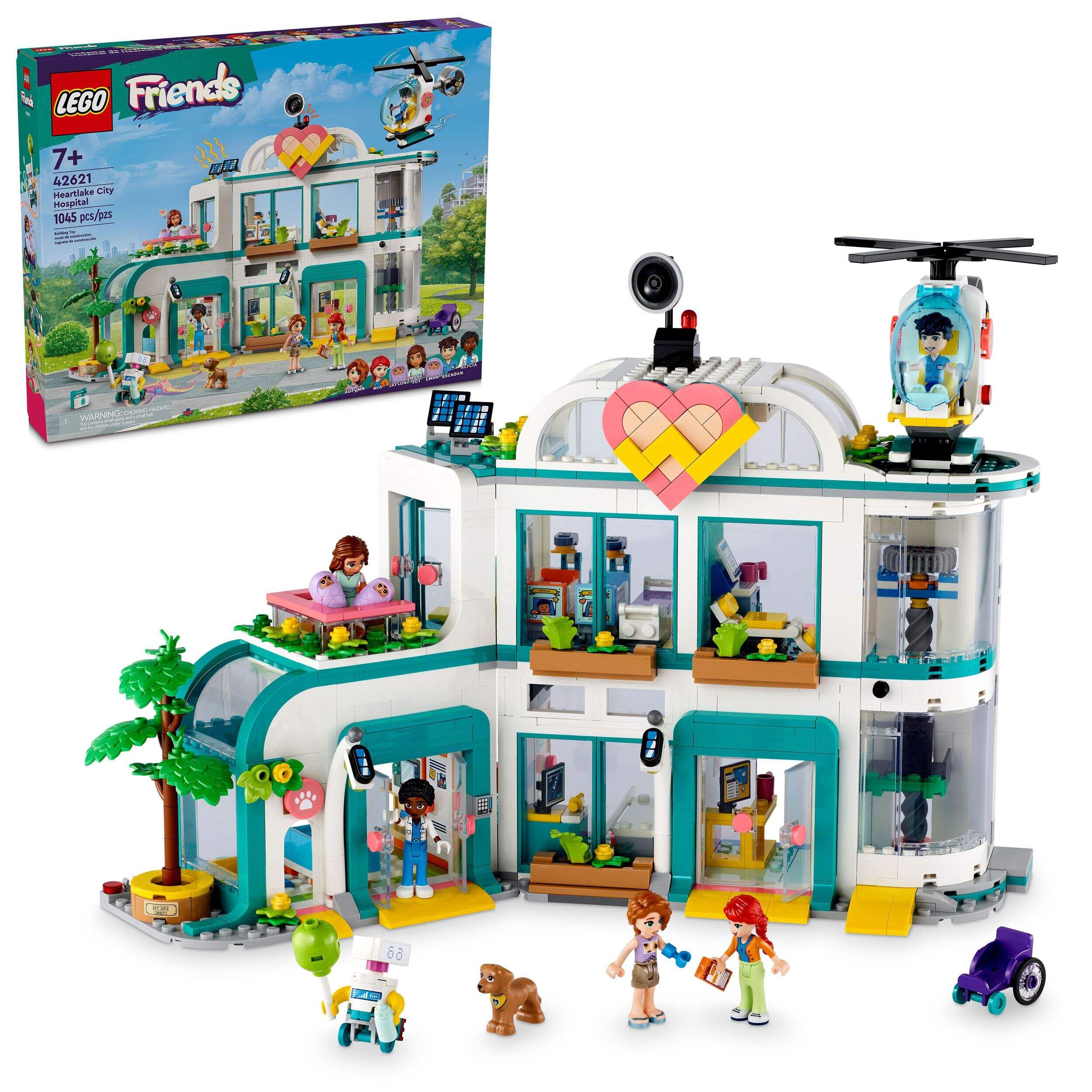 LEGO® Friends Heartlake City Hospital - 42621, 1045-pcs, Ages 7+ Composite_or_Mixed