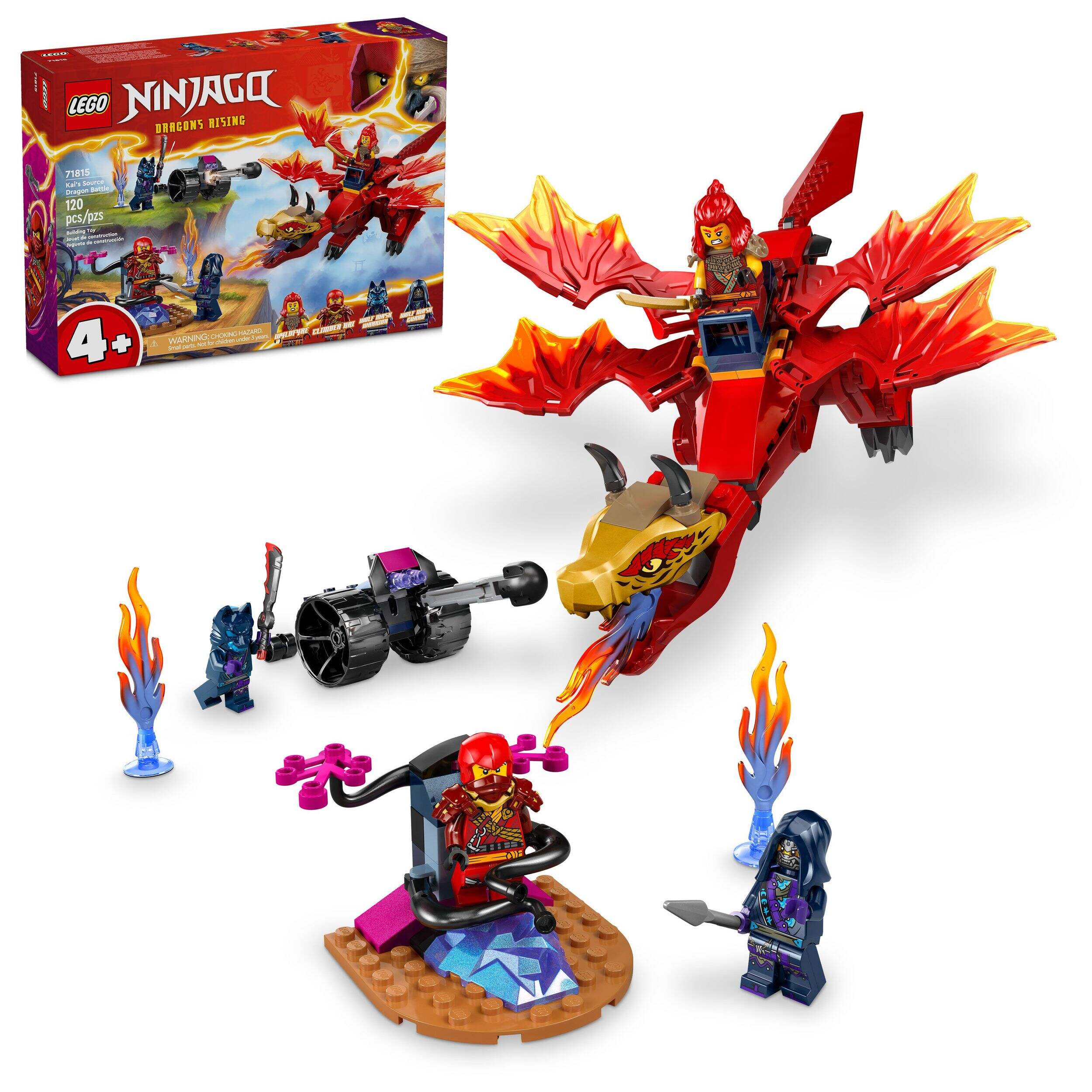 LEGO® NINJAGO® Kai's Source Dragon Battle - 71815, 215-pcs, Ages 4+ Composite_or_Mixed