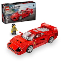 LEGO® Speed Champions Ferrari F40 Supercar - 76934, 318-pcs, Ages 9+ Composite_or_Mixed