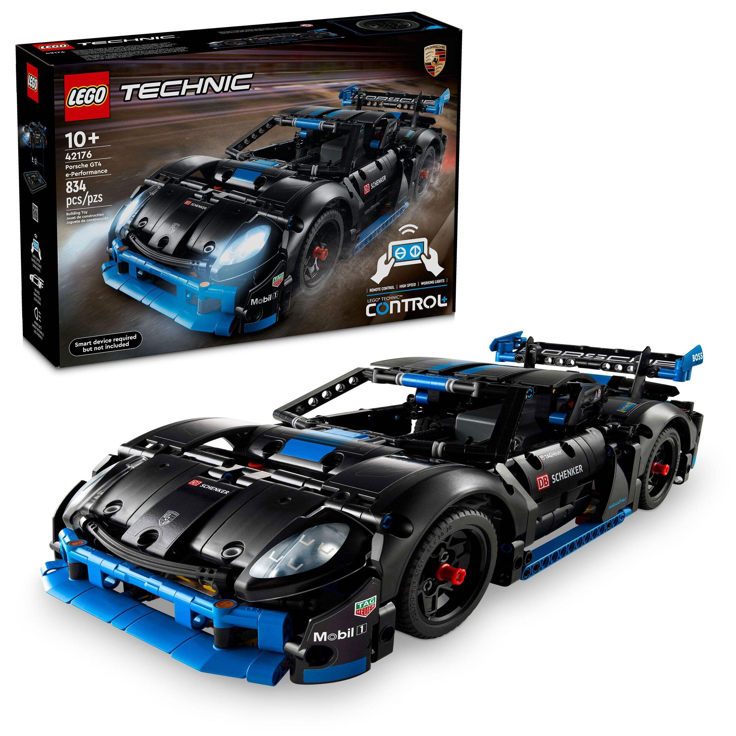 LEGO® Technic™ Porsche GT4 e-Performance Race Car - 42176, 834-pcs, Ages 10+ Composite_or_Mixed