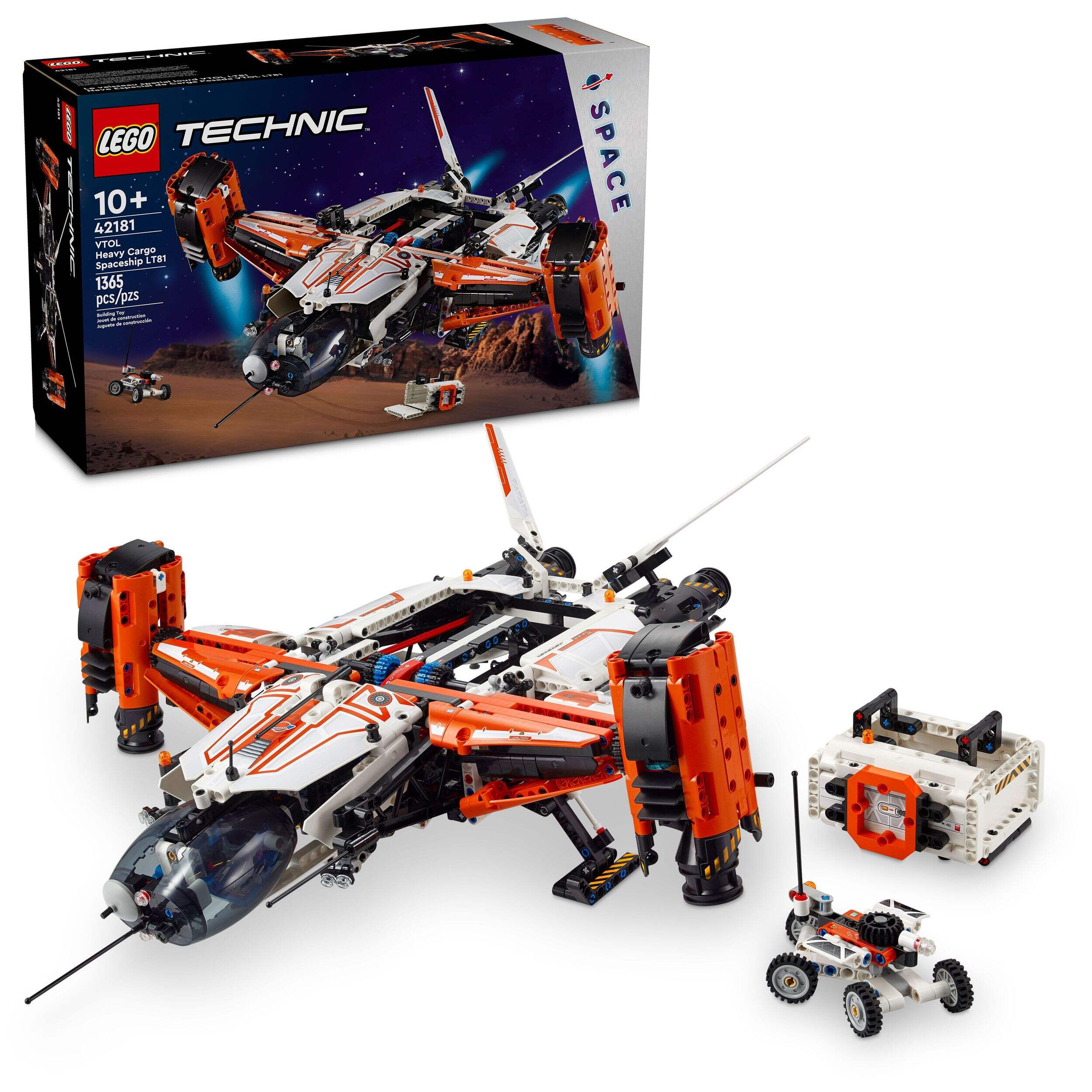 LEGO® Technic™ VTOL Heavy Cargo Spaceship LT81 - 42181, 1365-pcs, Ages 10+ Front_Angled_Right