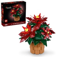 LEGO® The Botanical Collection Poinsettia Plant - 10370, 608-pcs, Ages 18+ Composite_or_Mixed