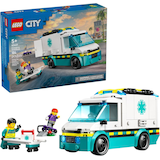 LEGO® City Emergency Ambulance - 60451, 184-pcs, Ages 5+ Front_Angled_Right