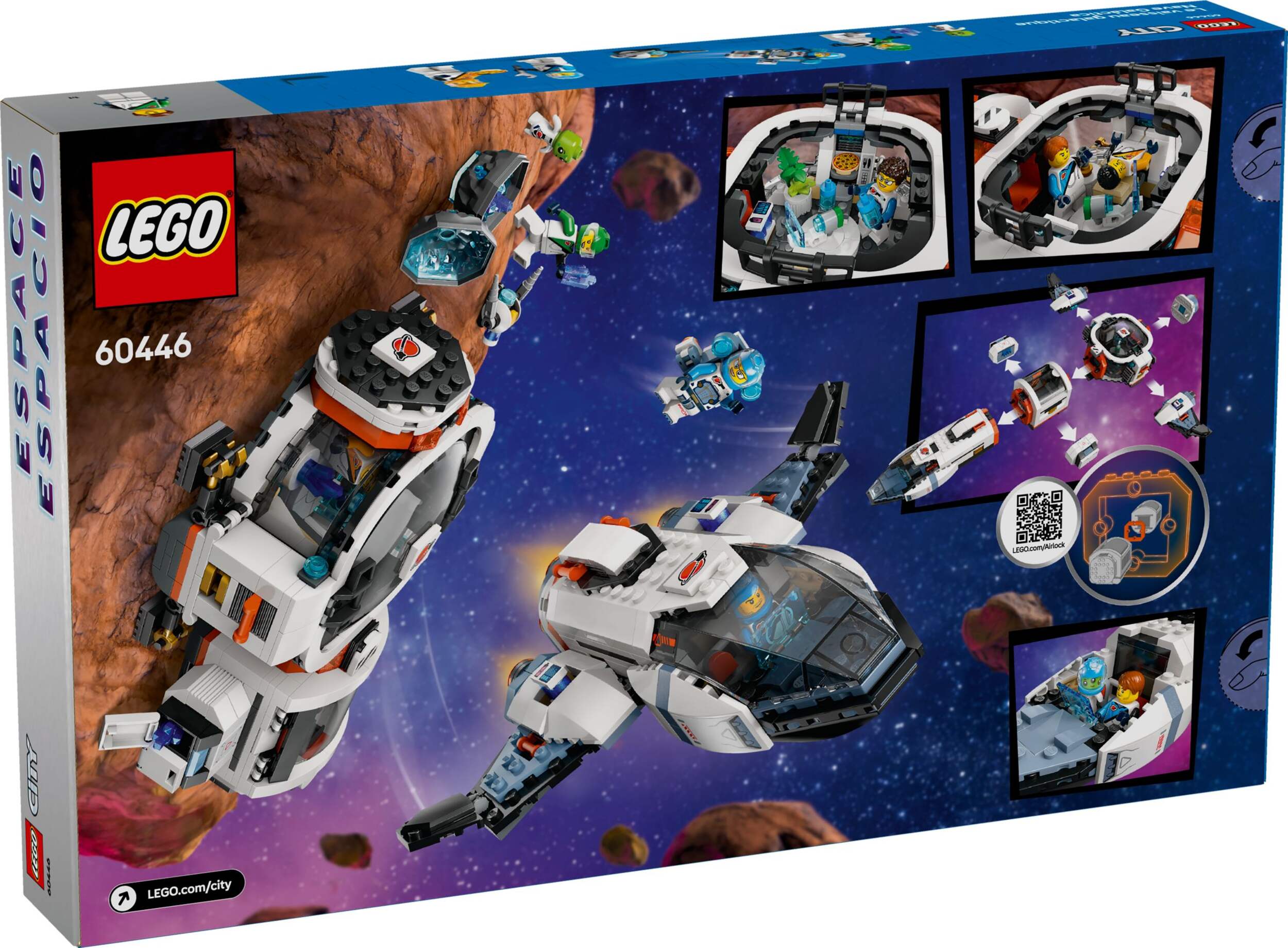 LEGO® City Space Modular Galactic Spaceship - 60446, 717-pcs, Ages 7+ Front_Angled_Right