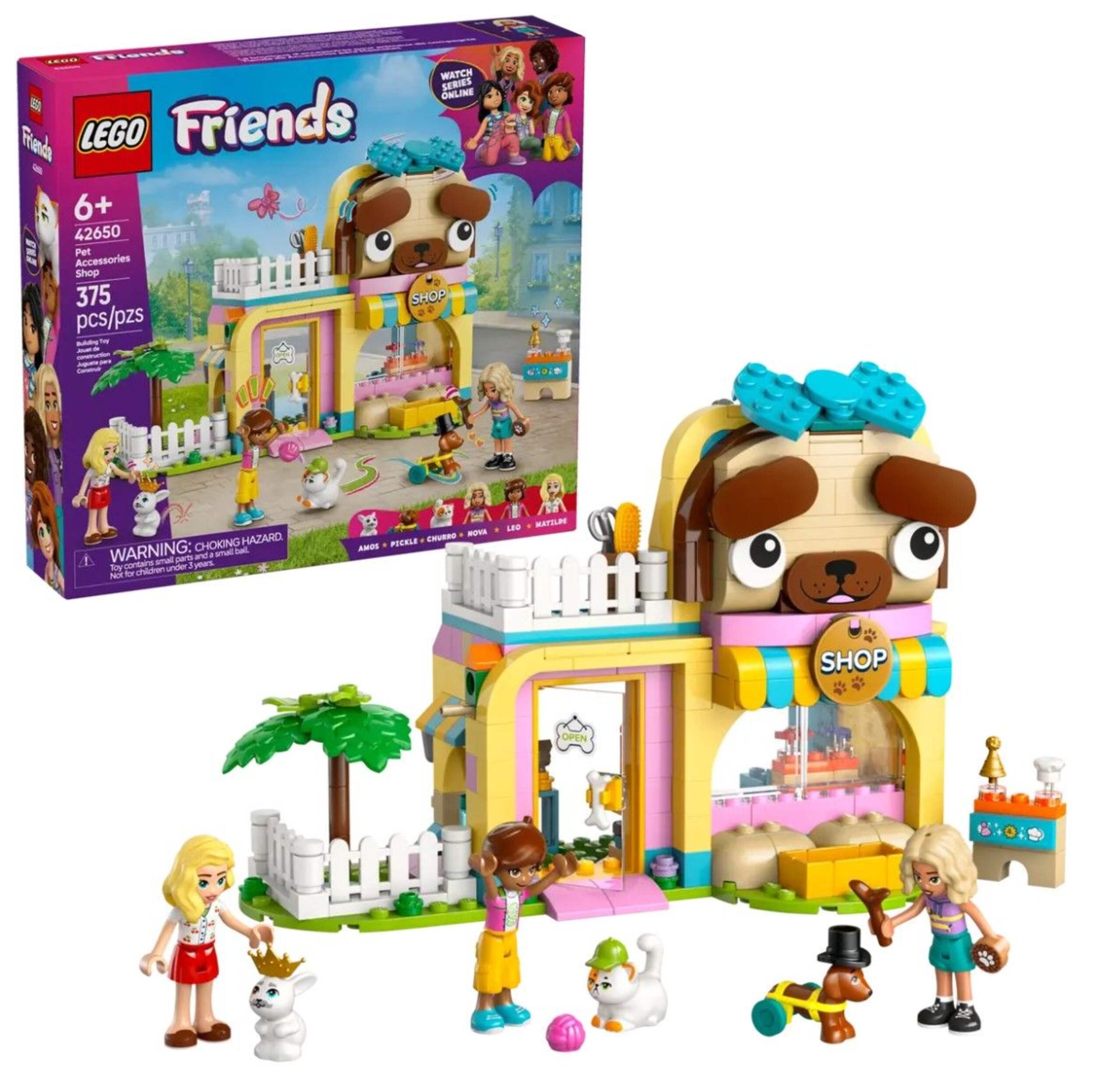 LEGO® Friends Pet Accessories Shop Set - 42650, 375-pcs, Ages 6+ Composite_or_Mixed