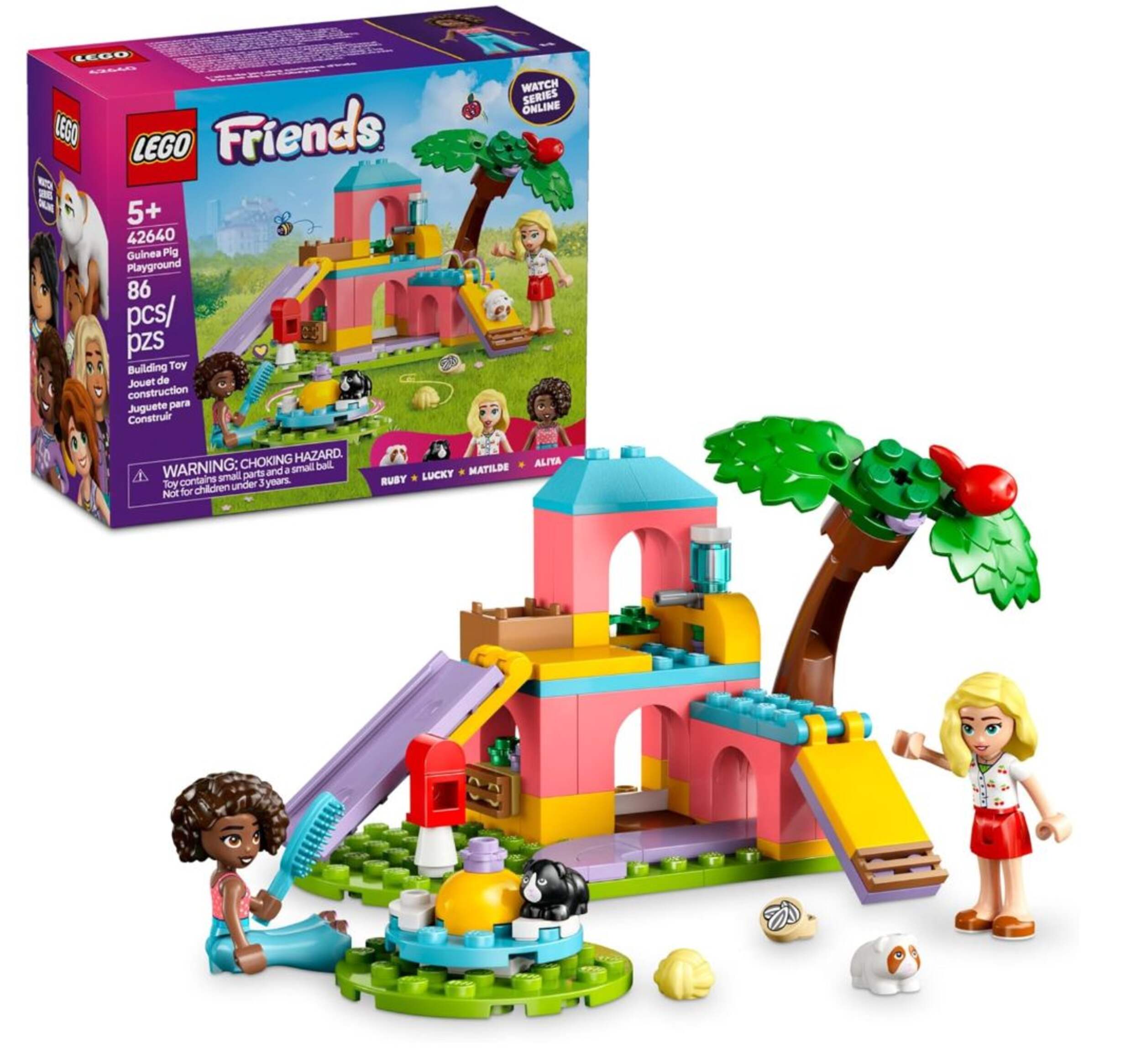 LEGO® Friends Guinea Pig Playground Set - 42640, 86-pcs, Ages 5+ Composite_or_Mixed