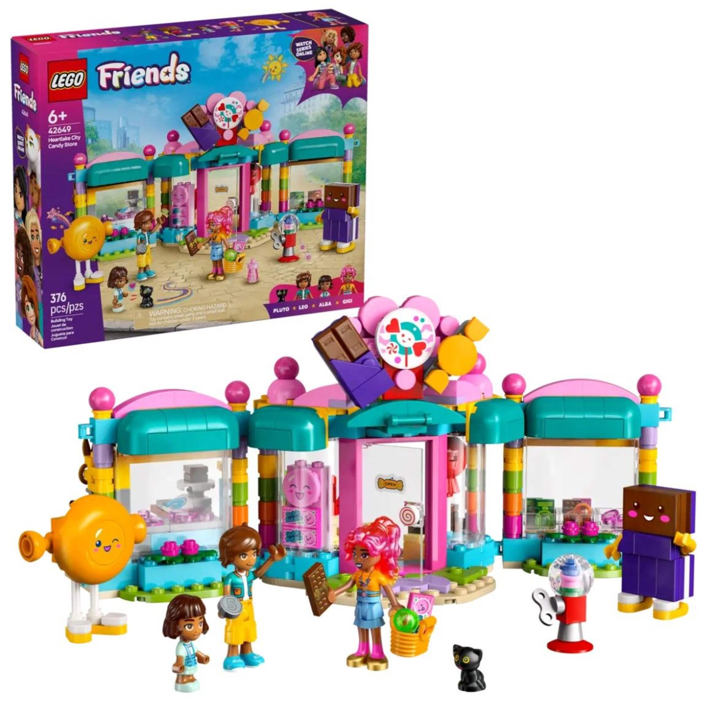 LEGO® Friends Heartlake City Candy Store Set - 42649, 376-pcs, Ages 6+ Composite_or_Mixed