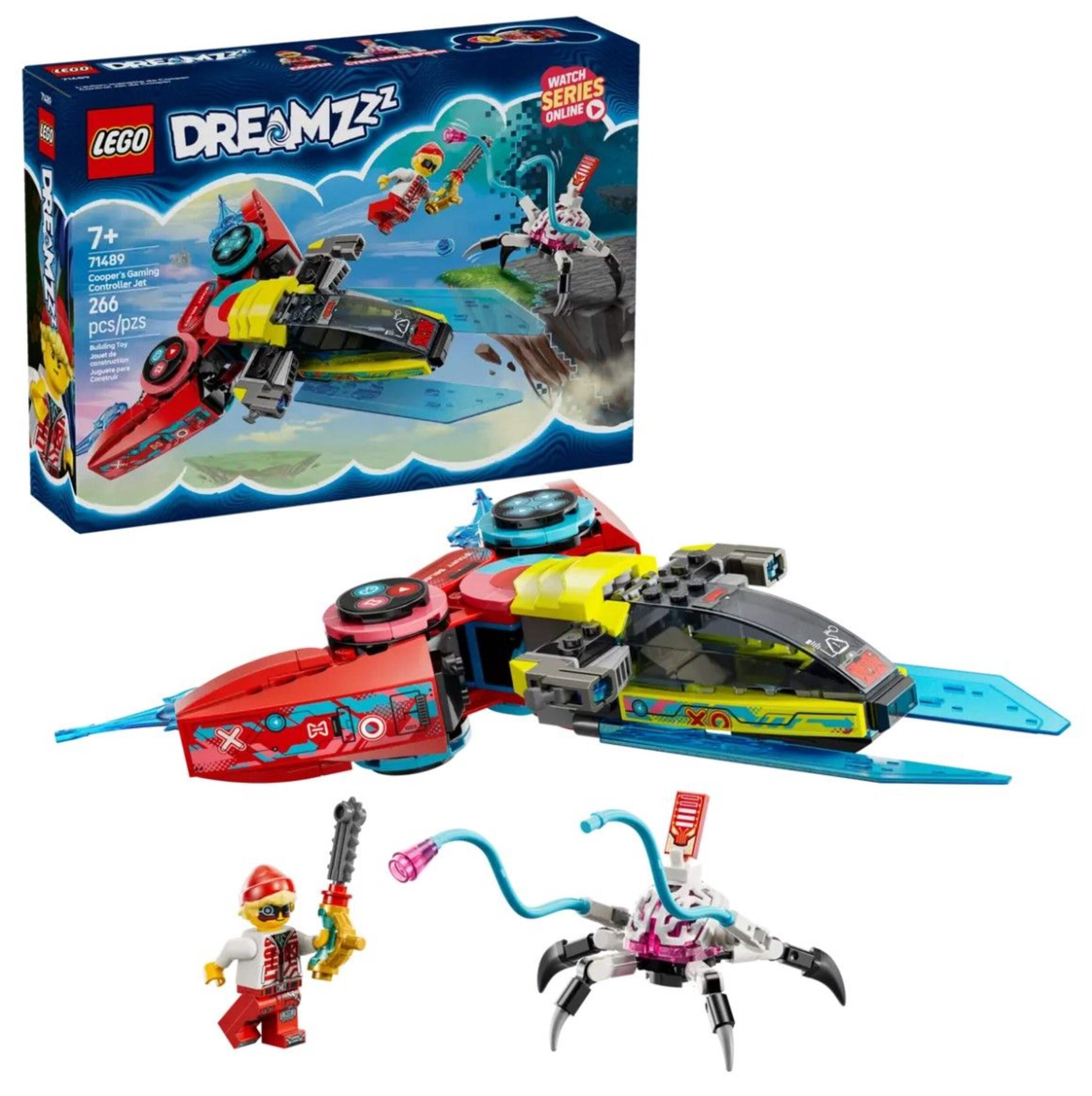 LEGO® DREAMZzz Cooper's Gaming Controller Jet - 71489, 266-pcs, Ages 7+ Composite_or_Mixed
