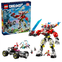 LEGO® DREAMZzz Cooper's Tiger Mech & Zero's Hot Rod - 71497, 1006-pcs, Ages 9+ Composite_or_Mixed