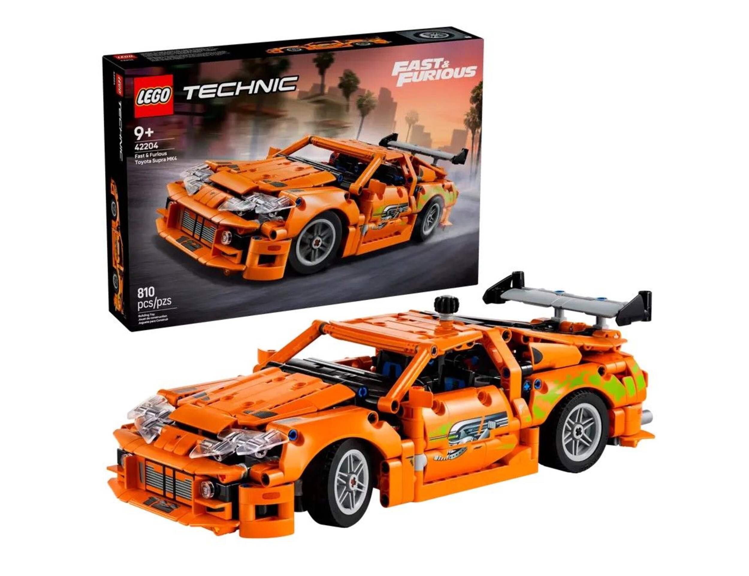 LEGO® Technic Fast and Furious Toyota Supra MK4 - 42204, 810-pcs, Ages 9+ Composite_or_Mixed