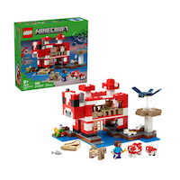 LEGO® Minecraft The Mooshroom House with Minifigures - 21270, 500-pcs, Ages 8+ Composite_or_Mixed