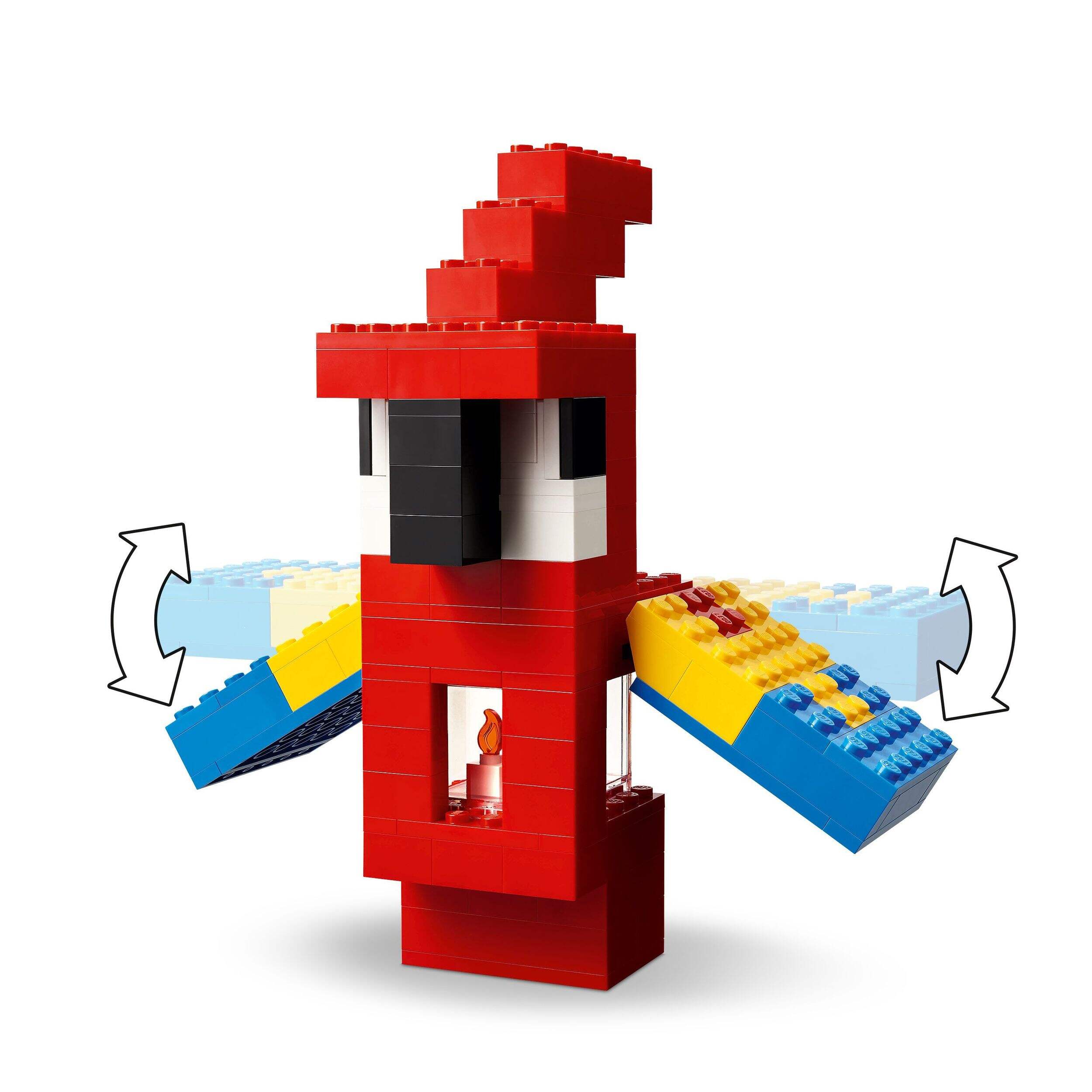 LEGO® Minecraft The Parrot Houses Building Toy - 21282, 535-pcs, Ages 8+ Front_Angled_Left