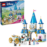 LEGO® Disney Cinderella's Castle & Horse Carriage - 43275, 596-pcs, Ages 6+ Front_Angled_Right