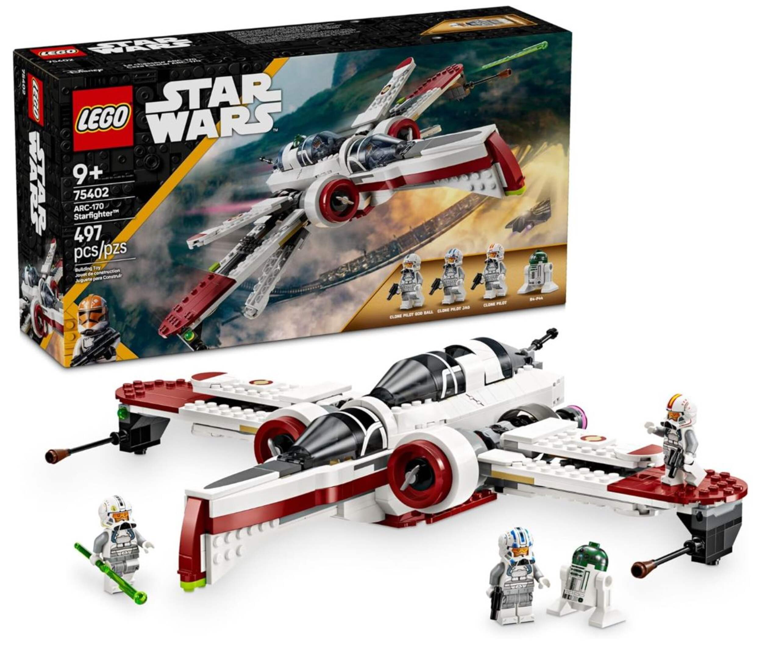 LEGO® Star Wars ARC-170 Starfighter™ - 75402, 497-pcs, Ages 9+ Composite_or_Mixed