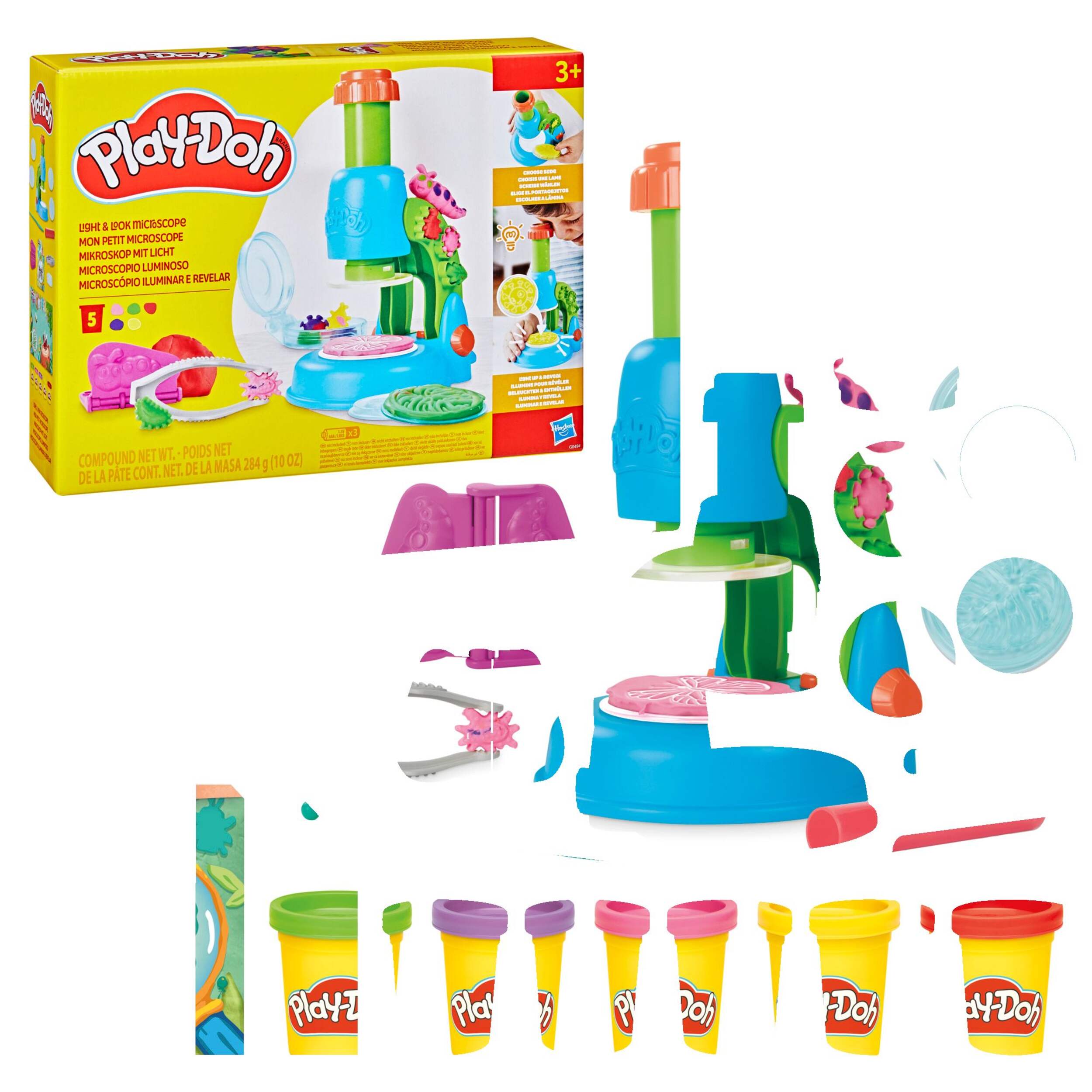 Play-Doh Light-up Microscope Playset with Glow Effects Composite_or_Mixed