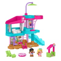 Fisher Price Little People Barbie Beach House Front_Angled_Right