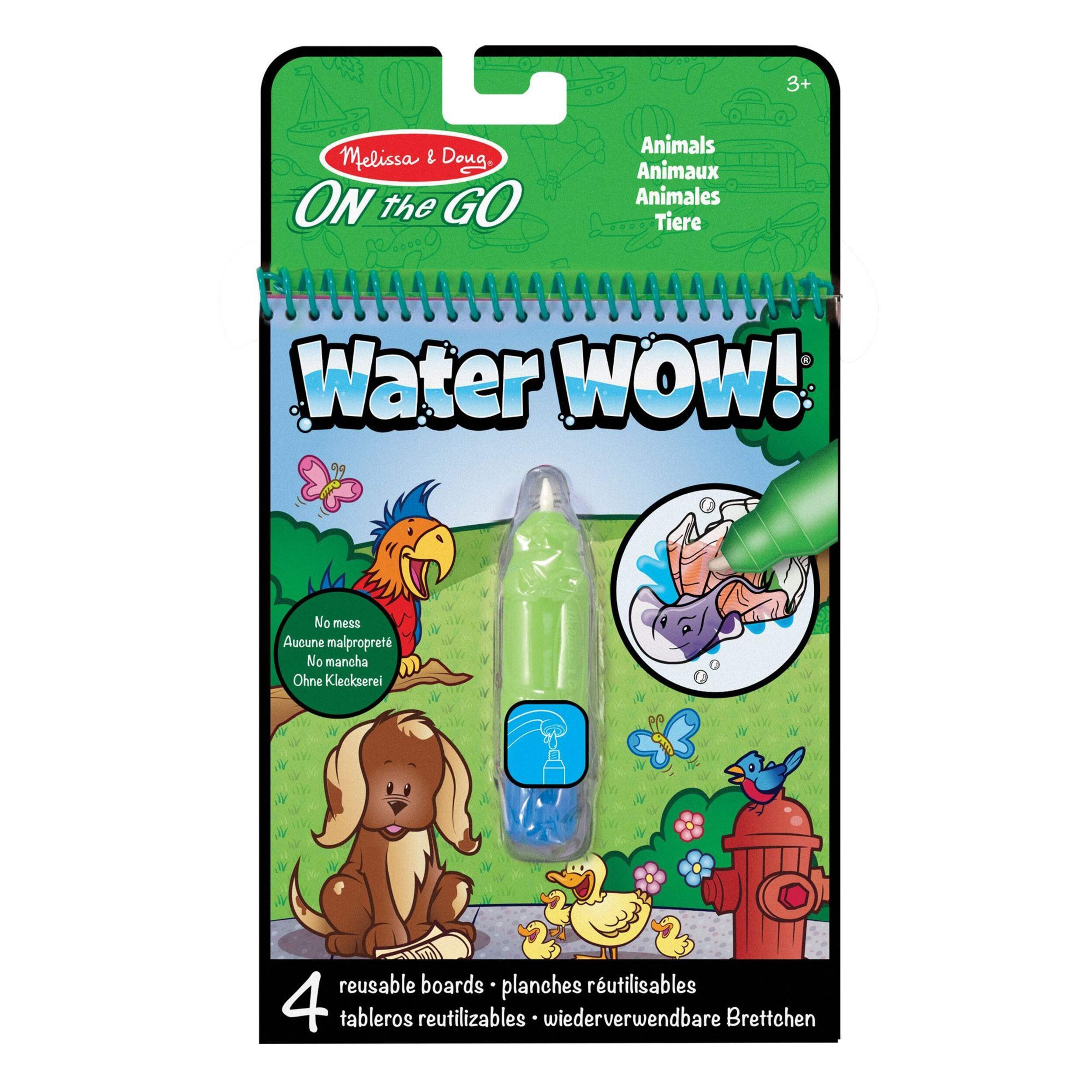 Melissa & Doug On the Go Water Wow! Reusable Water-Reveal Activity Pad - Animals Front_Flat
