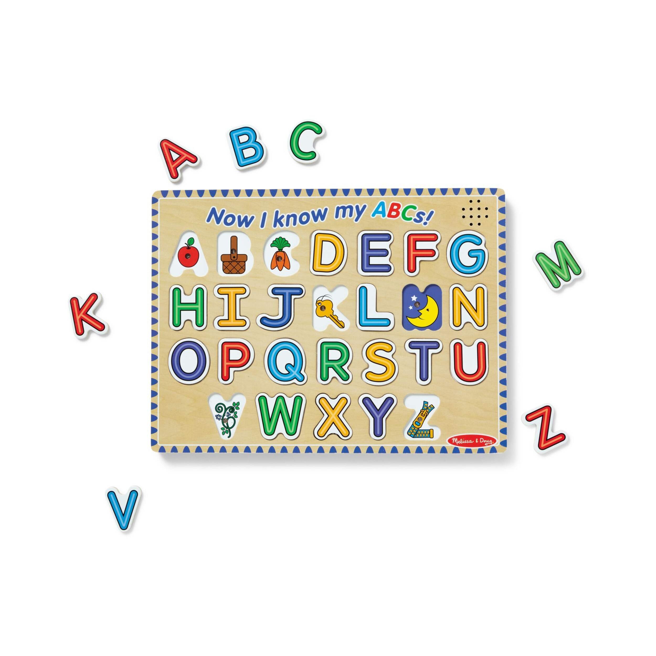 Melissa & Doug Alphabet Sound Puzzle Playset, Ages 3+ Front_Flat