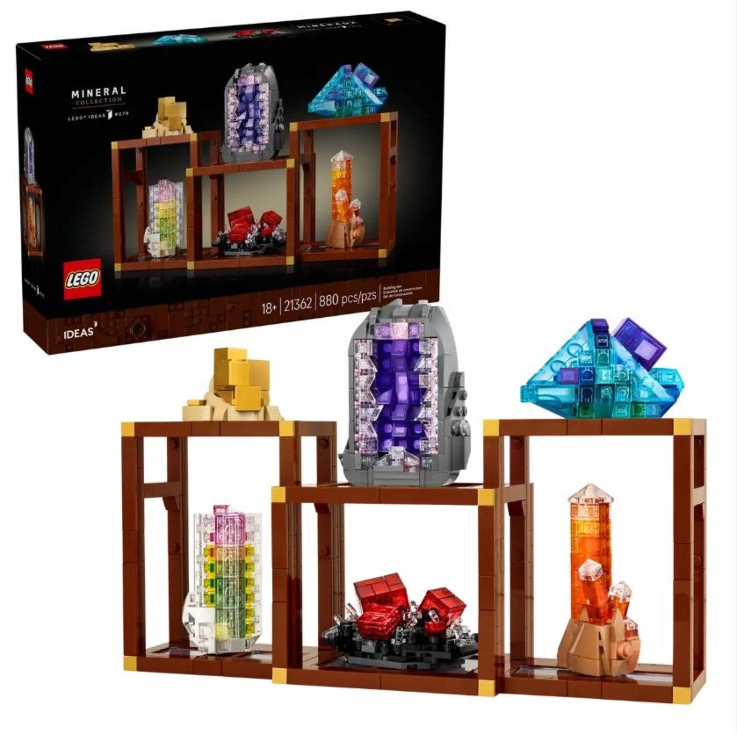 LEGO® Ideas 21362 Mineral Collection for Ages 18+, 880-pc Composite_or_Mixed