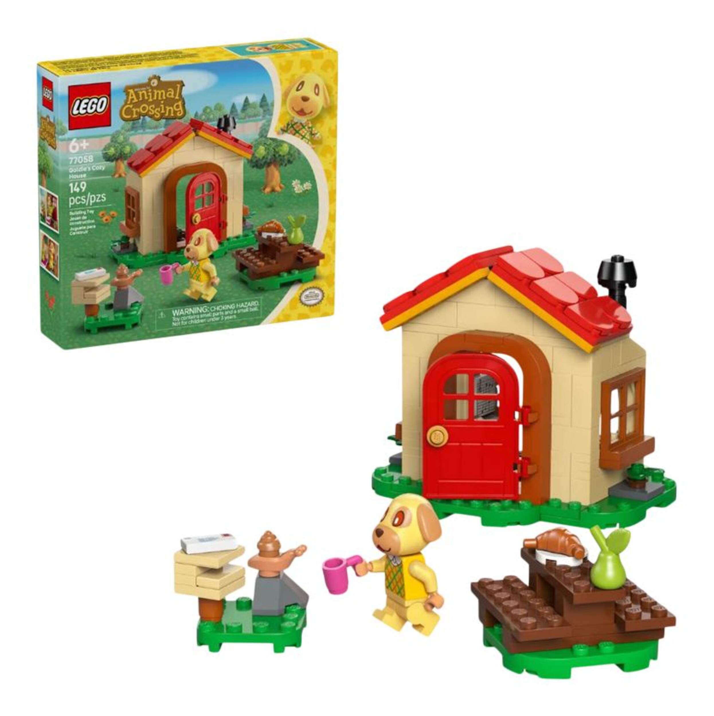 LEGO® Animal Crossing Goldie's Cozy House - 77058, 149-pcs. Ages 6+ Composite_or_Mixed