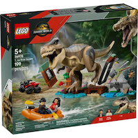 L'évasion sur la rivière du T-rex LEGO Monde jurassique 76975 Front_Angled_Right