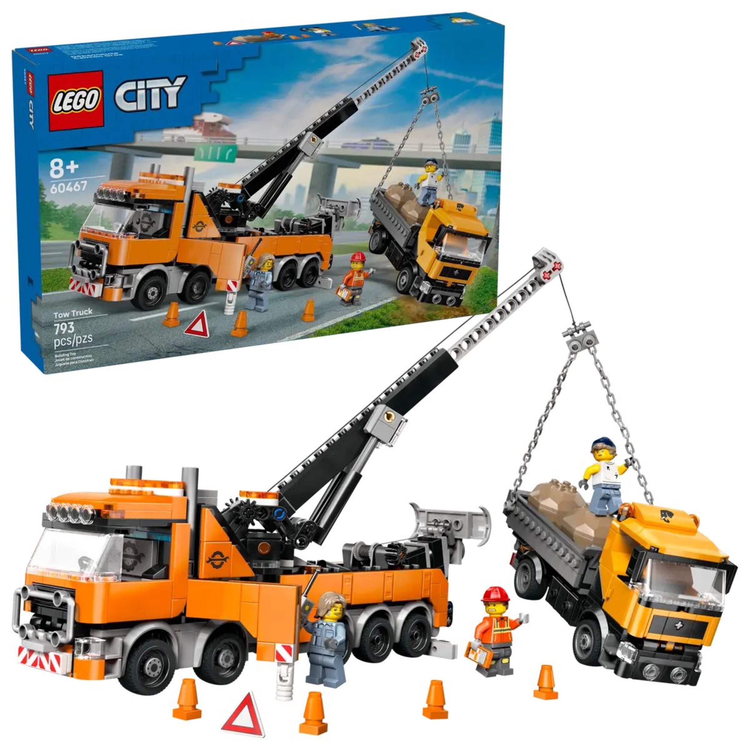 La dépanneuse robuste avec grue LEGO City 60467 Composite_or_Mixed