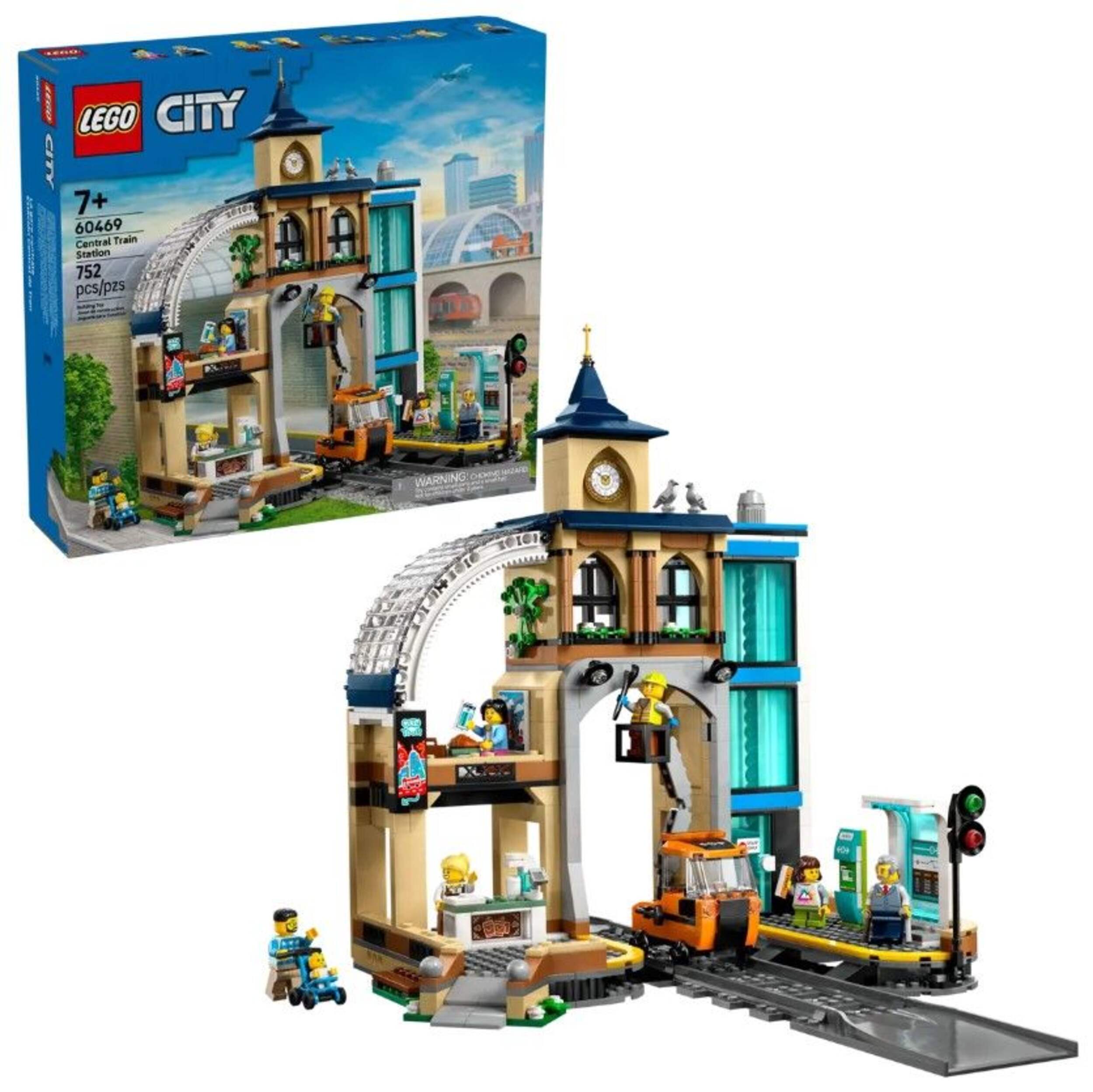 LEGO® City Central Train Station - 60469, 752-pcs, Ages 7+ Composite_or_Mixed