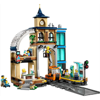 Jeu de construction La gare centrale LEGO 60469 Front_Angled_Right