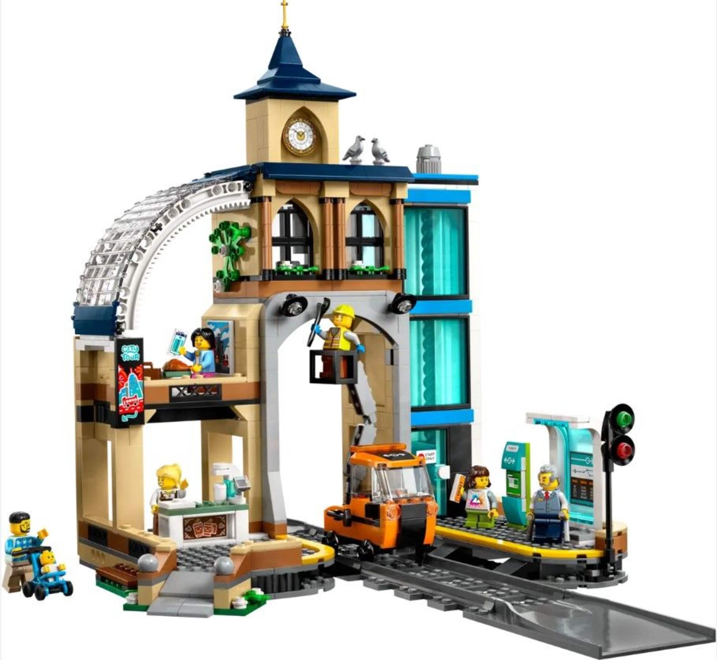 Jeu de construction La gare centrale LEGO 60469 Front_Angled_Right