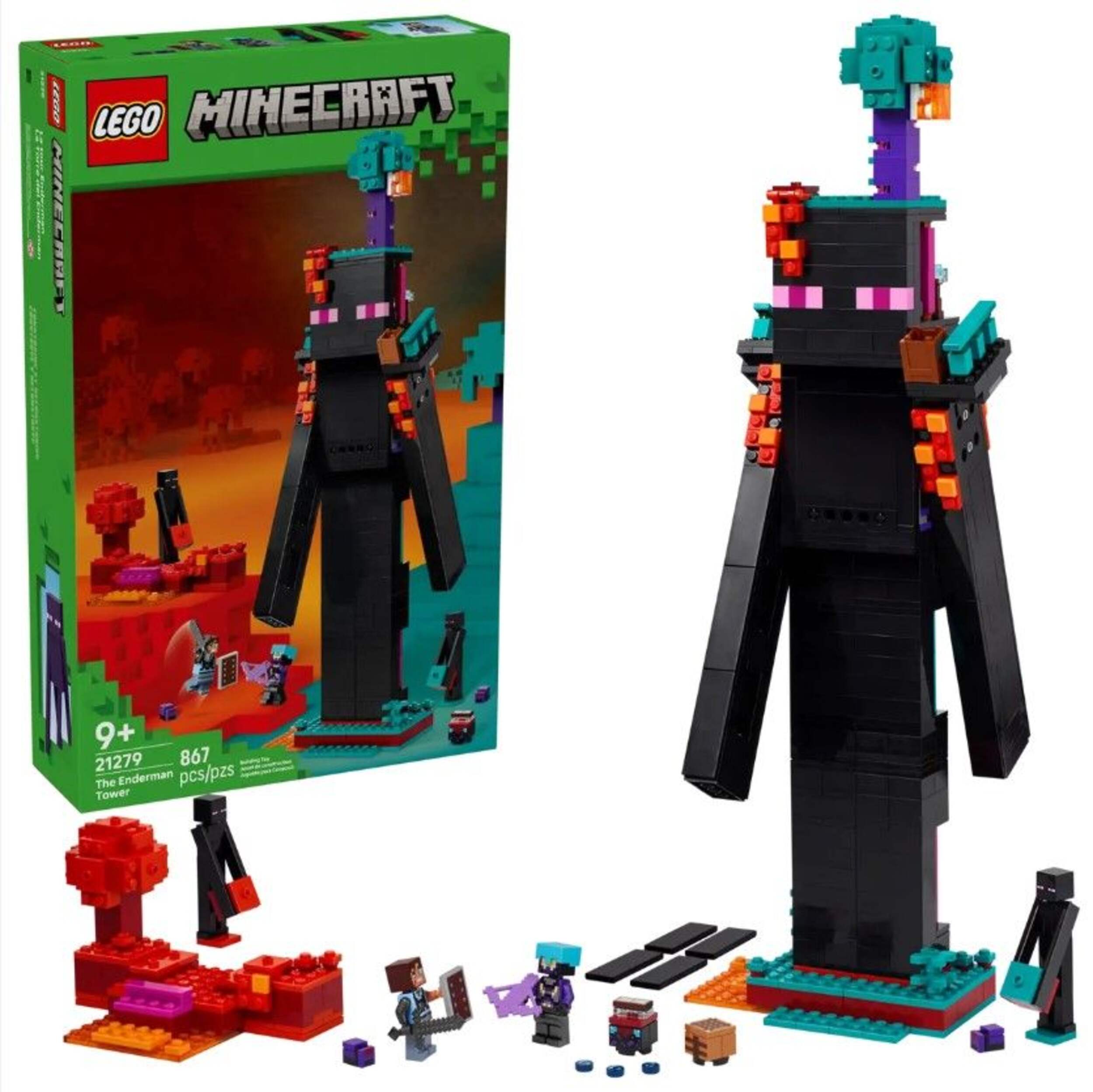 LEGO® Minecraft The Enderman Tower - 21279, 867-pcs, Ages 9+ Composite_or_Mixed