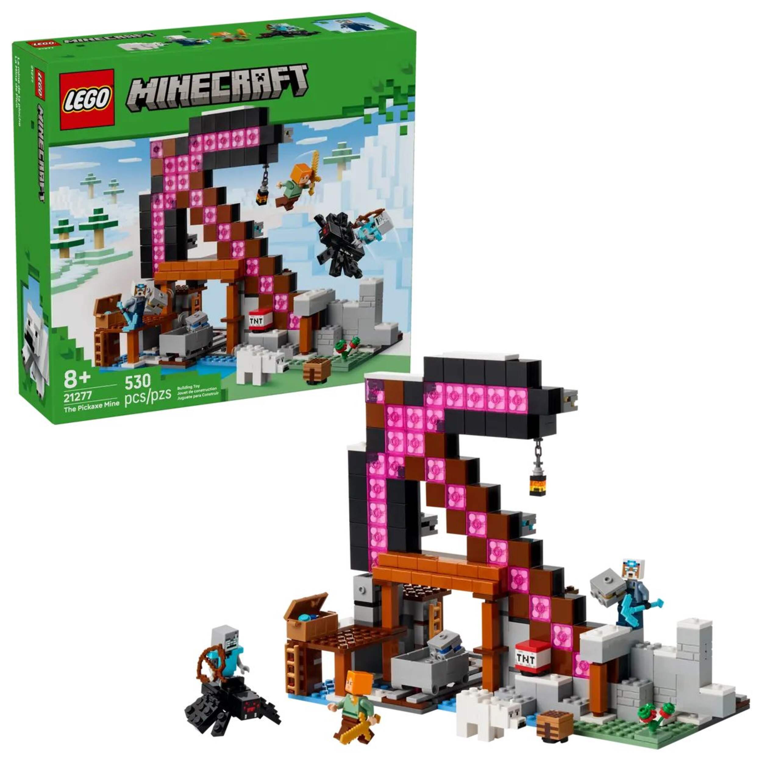 LEGO® Minecraft The Pickaxe Mine - 21277, 530-pcs, Ages 8+ Composite_or_Mixed