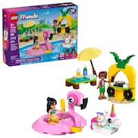LEGO® Friends Unicorn And Flamingo Pool Party - 42658, 99-pcs, Ages 5+ Composite_or_Mixed