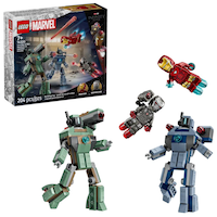 LEGO® Marvel Iron Man & War Machine vs. Hammer Drones - 76320, 204-pcs, Ages 7+ Composite_or_Mixed