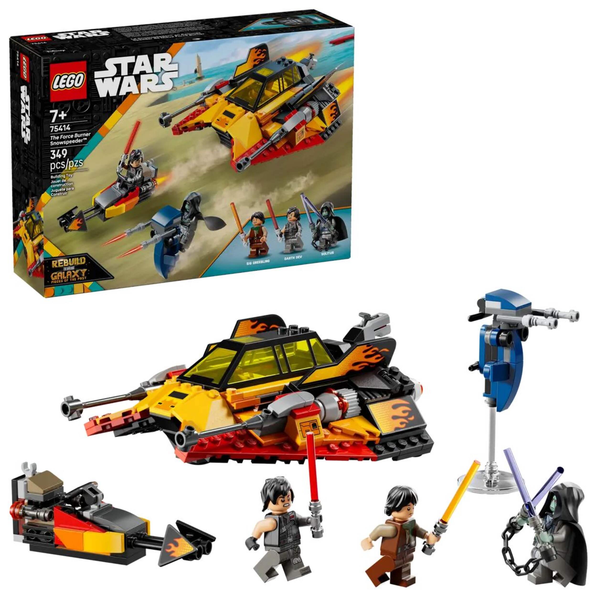 LEGO® Star Wars 75414 The Force Burner Snowspeeder™ for Ages 7+, 349-pc Composite_or_Mixed