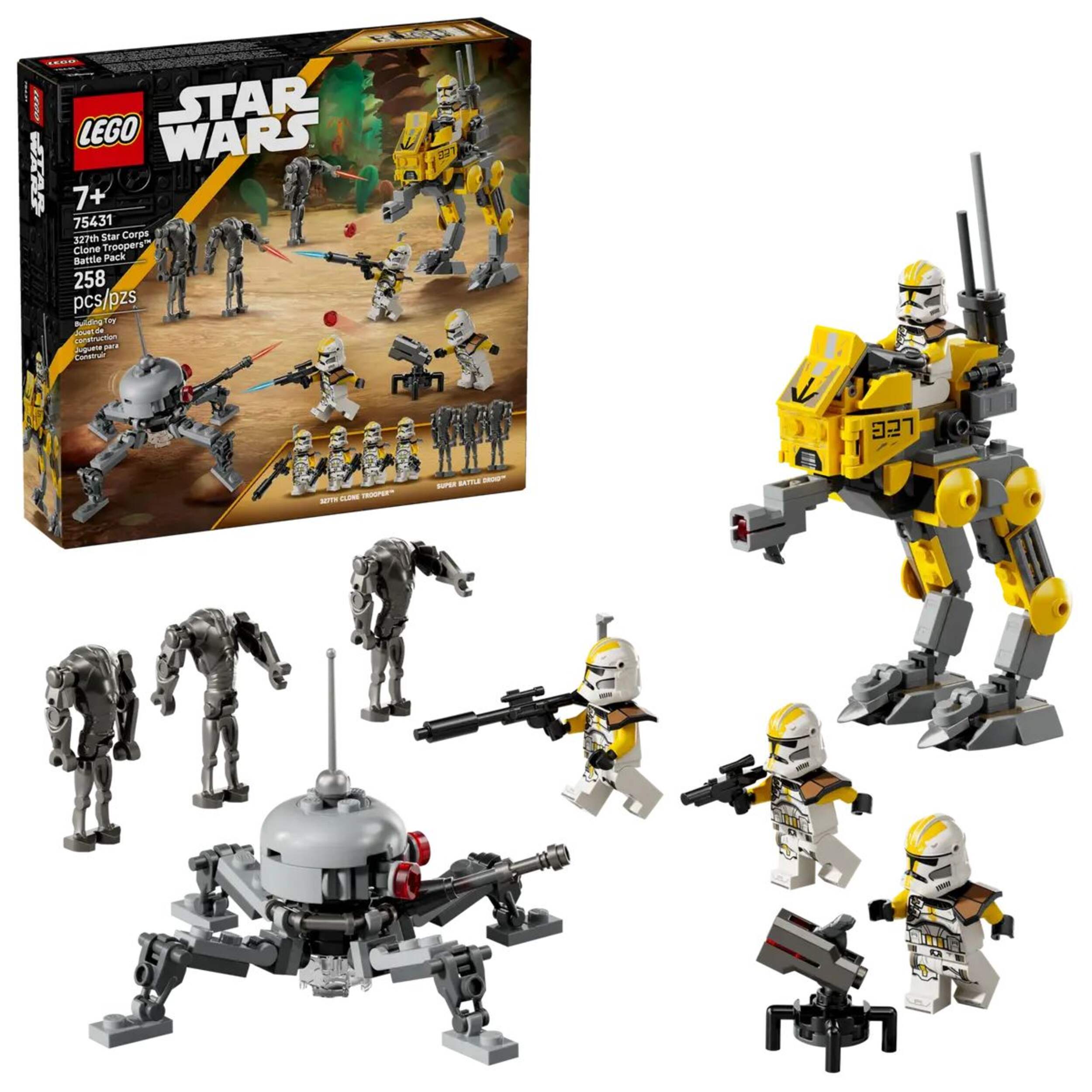 LEGO® Star Wars 75431 327th Star Corps Clone Troopers™ Battle Pack for Ages 7+, 258-pc Composite_or_Mixed