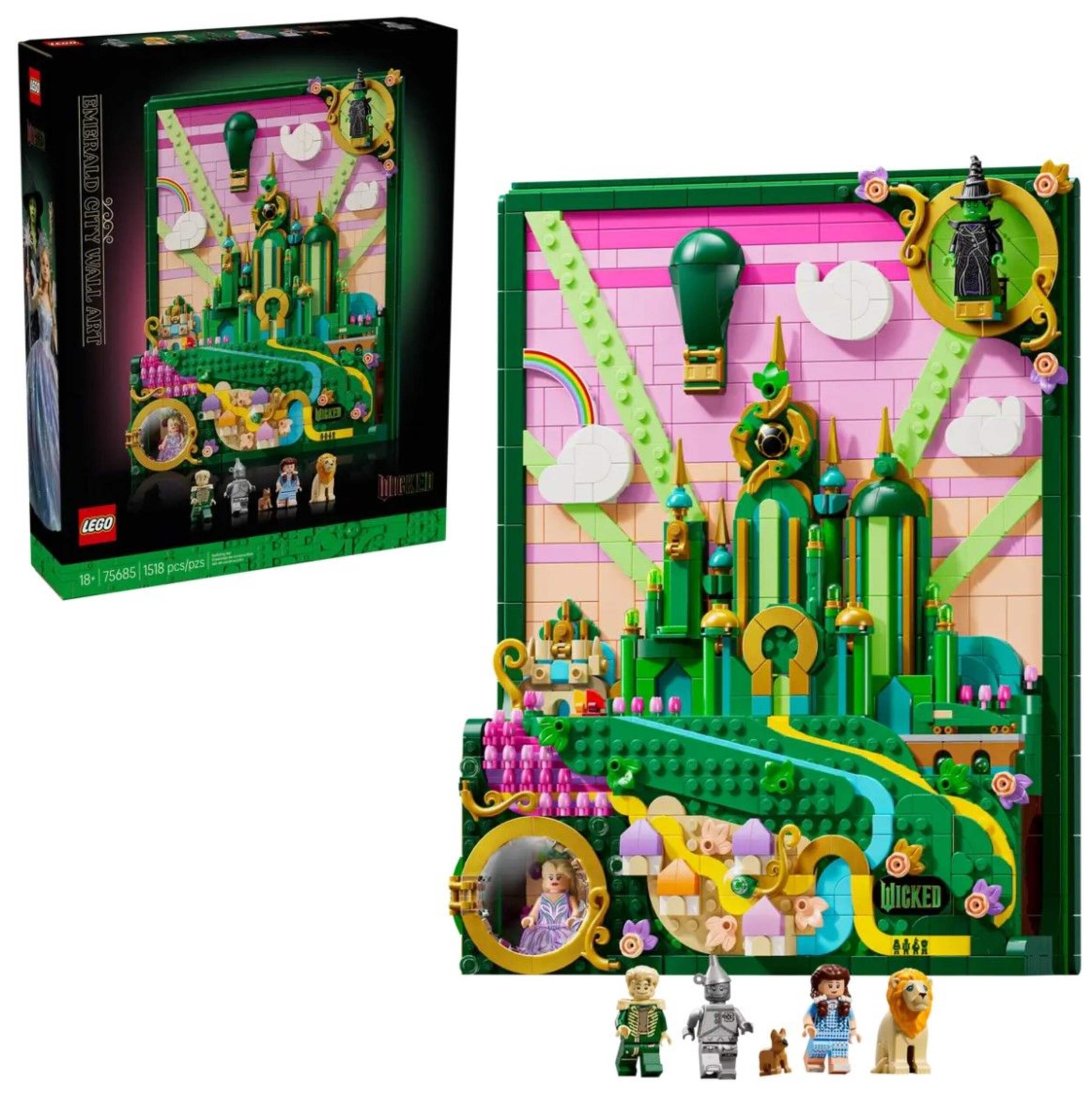 LEGO® Wicked Emerald City Wall Art - 75685, 1518-pcs, Ages 18+ Composite_or_Mixed
