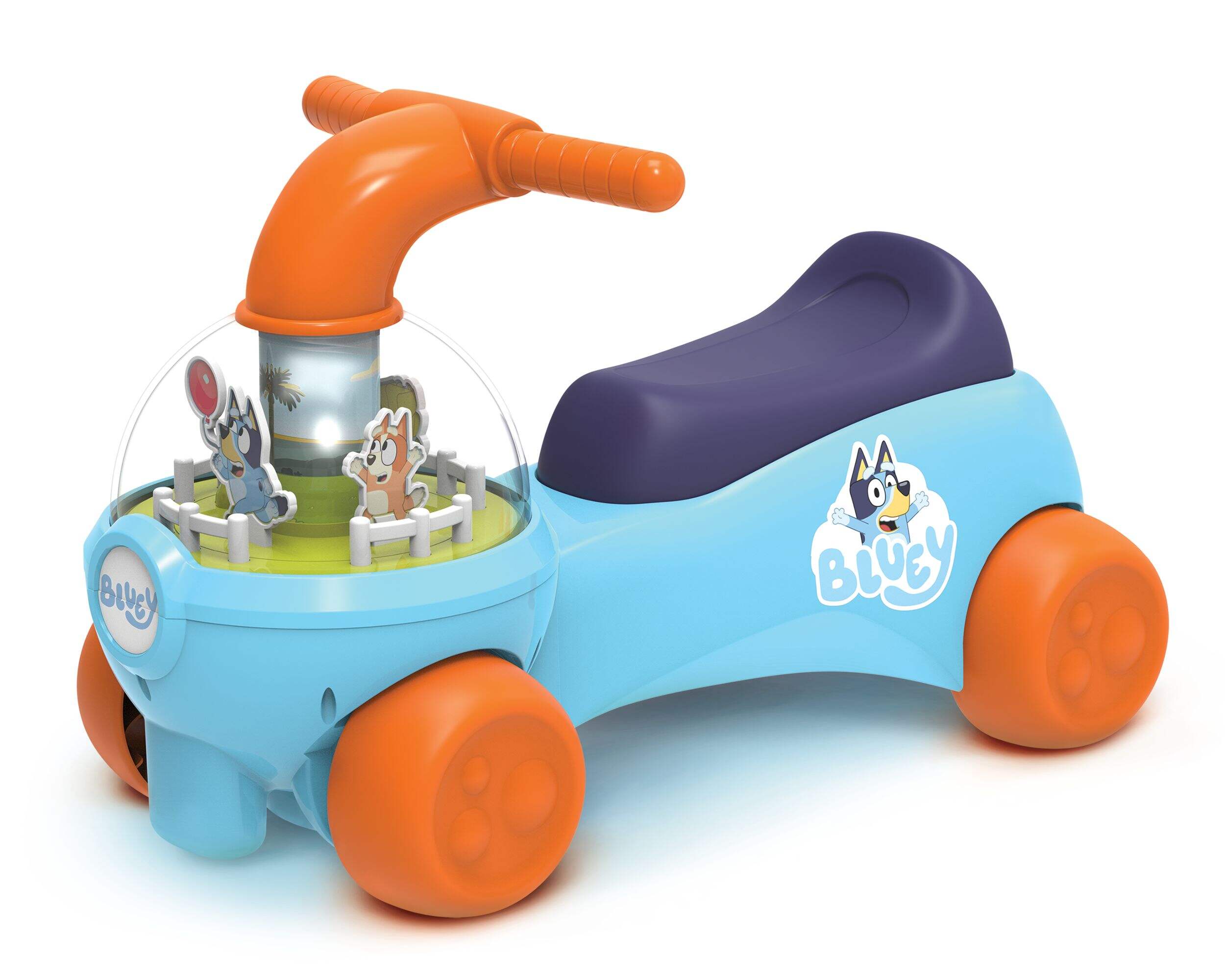 Bluey Keepey Uppey Ride On with Easy Grip Handlebars Front_Angled_Left