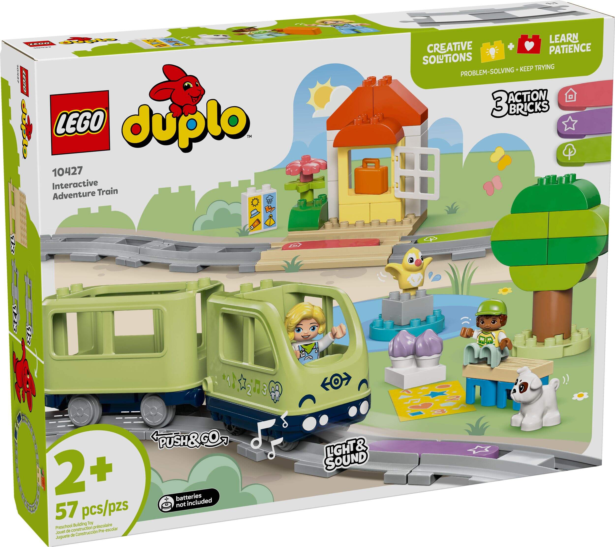 LEGO® Duplo Interactive Adventure Train - 10427, 57-pcs, Ages 2+ Front_Angled_Right