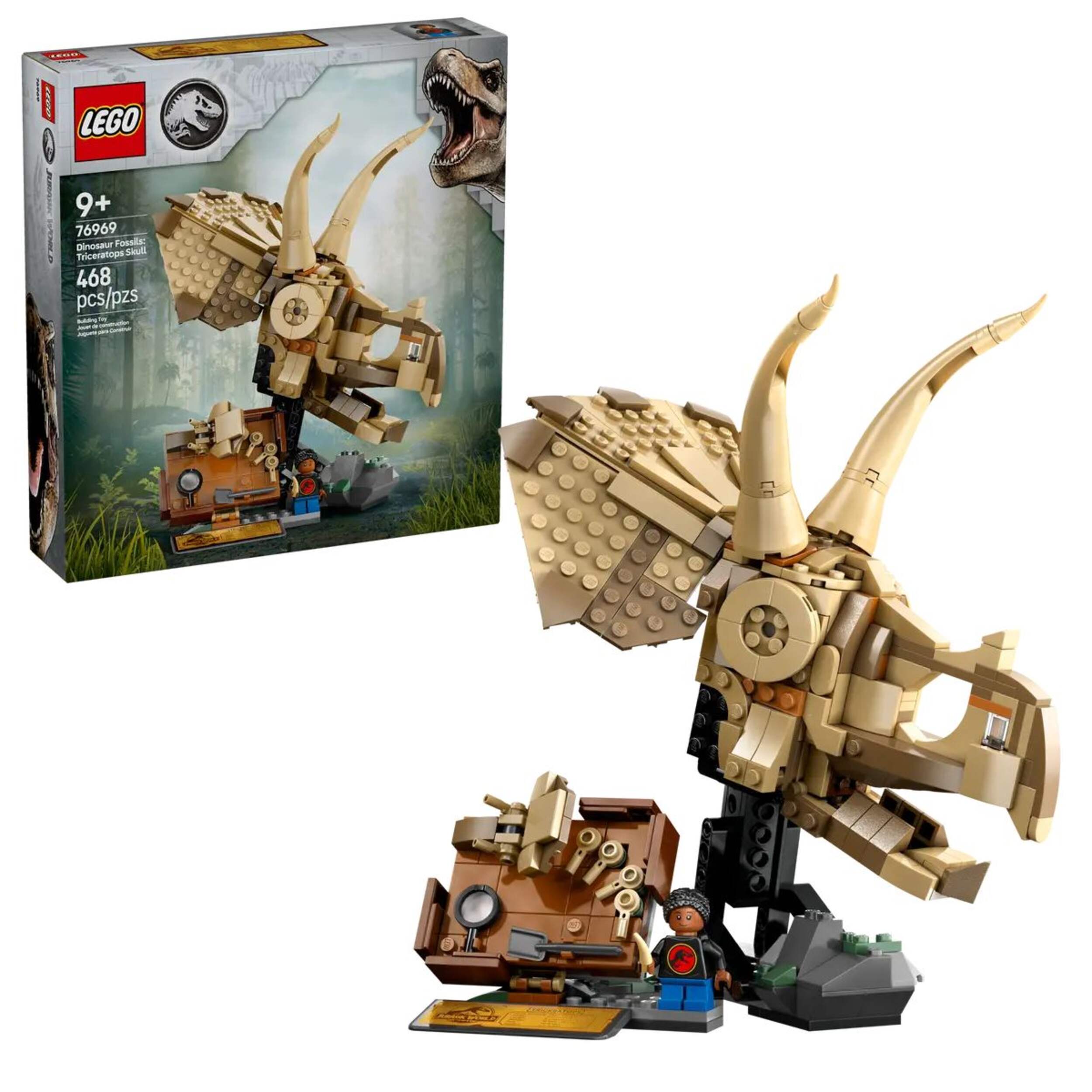 LEGO® Jurassic World Dinosaur Fossils: Triceratops Skull - 76969, 468-pcs, Ages 9+ Composite_or_Mixed