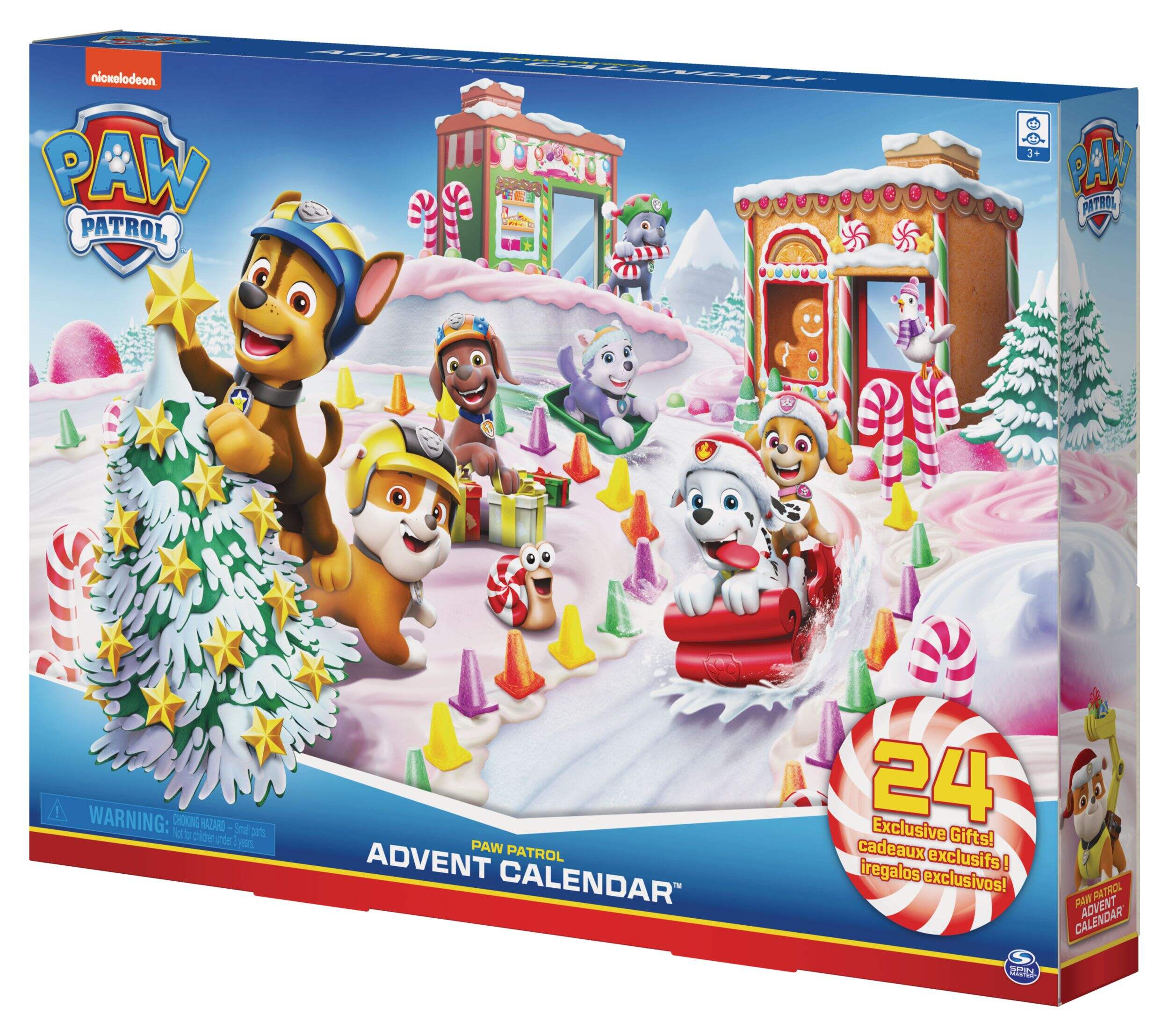 Nickelodeon Paw Patrol Advent Calendar With 24 Collectible Toy Figures