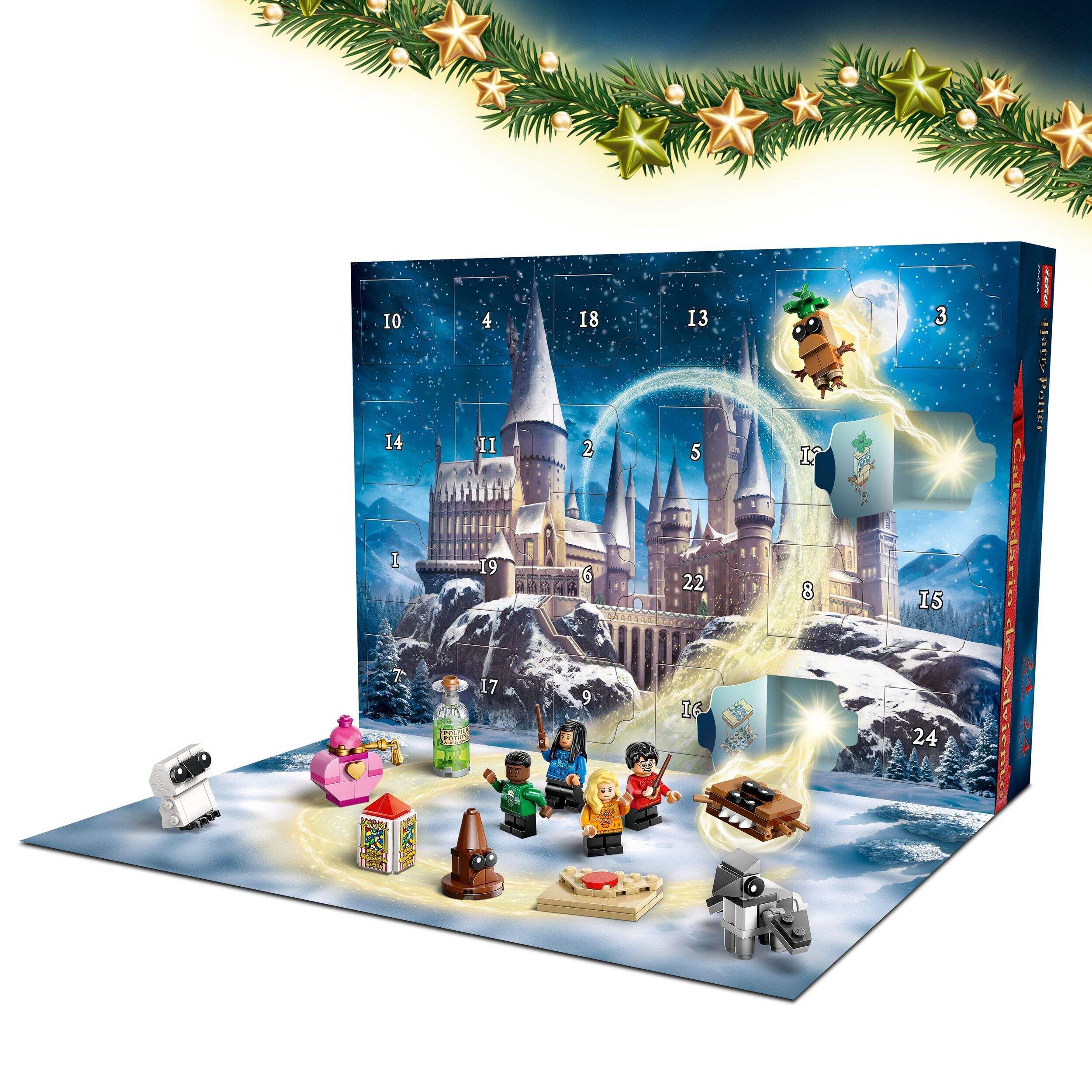 Le calendrier de l'avent 2025 LEGO Harry Potter Front_Angled_Left