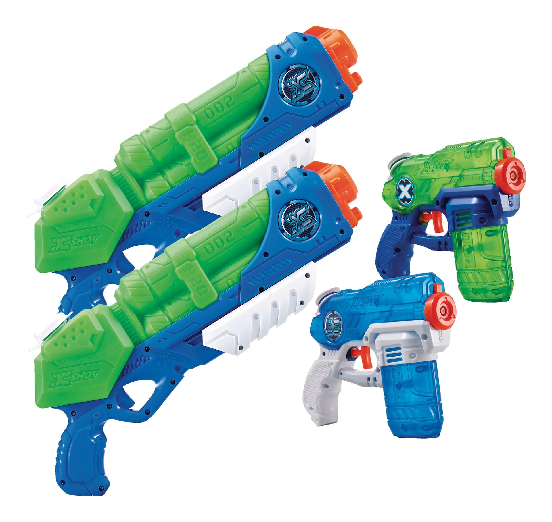 ZURU X-Shot Typhoon Thunder & Stealth Soaker Water Blasters Set, Kids' Toy,  Age 5+, 4-Pk