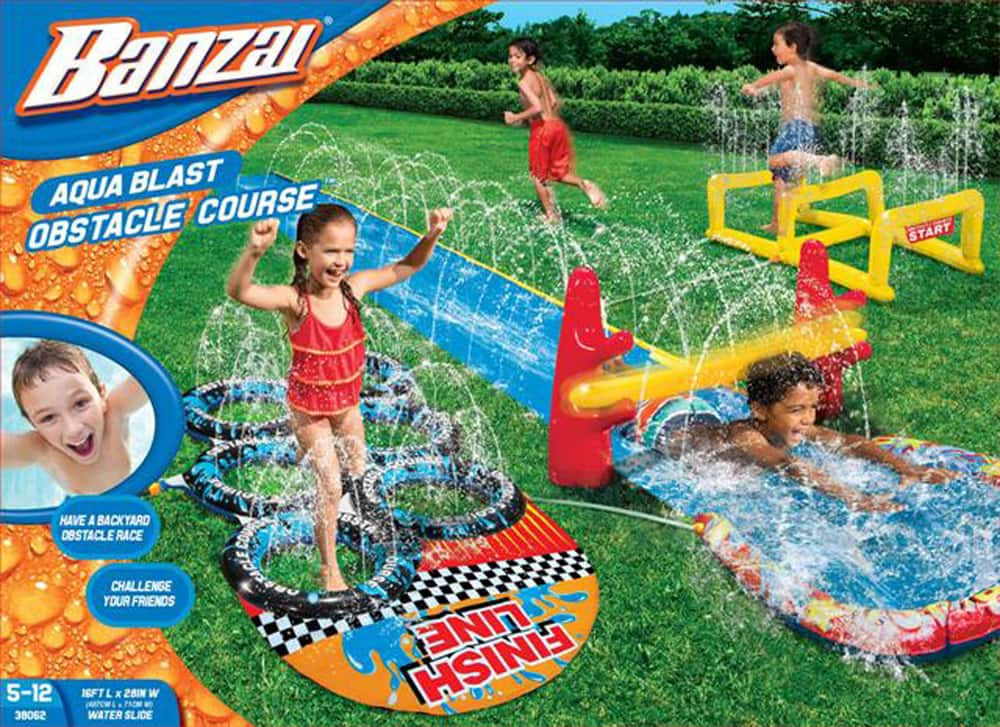 Banzai Obstacle Course & Water Slide Canadian Tire