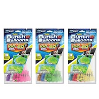 ZURU Bunch O Balloons Fill & Tie Self-Sealing Water Balloons, Outdoor Play, Age 6+, 100-Pk Front_Flat