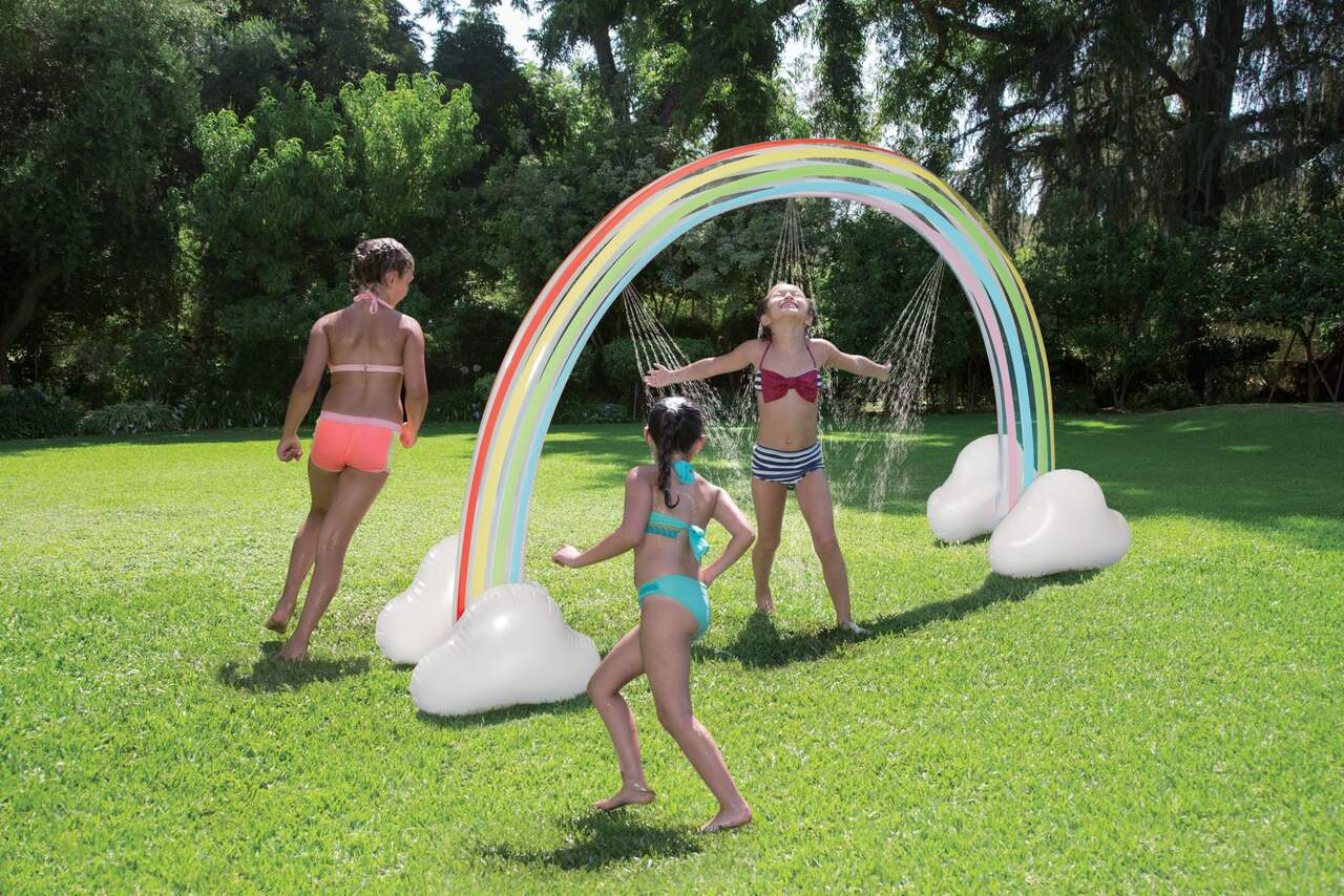 Arroseur géant arc-en-ciel gonflable Summer Waves pour enfants
