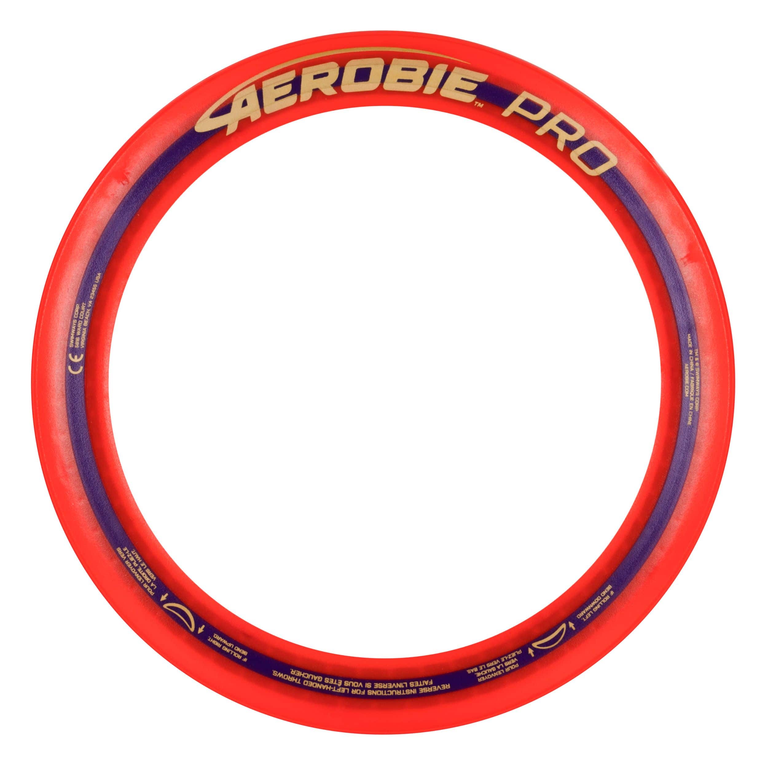 Swimways Aerobie Pro Ring Frisbee Flying Disc, Soft Rubber Edge